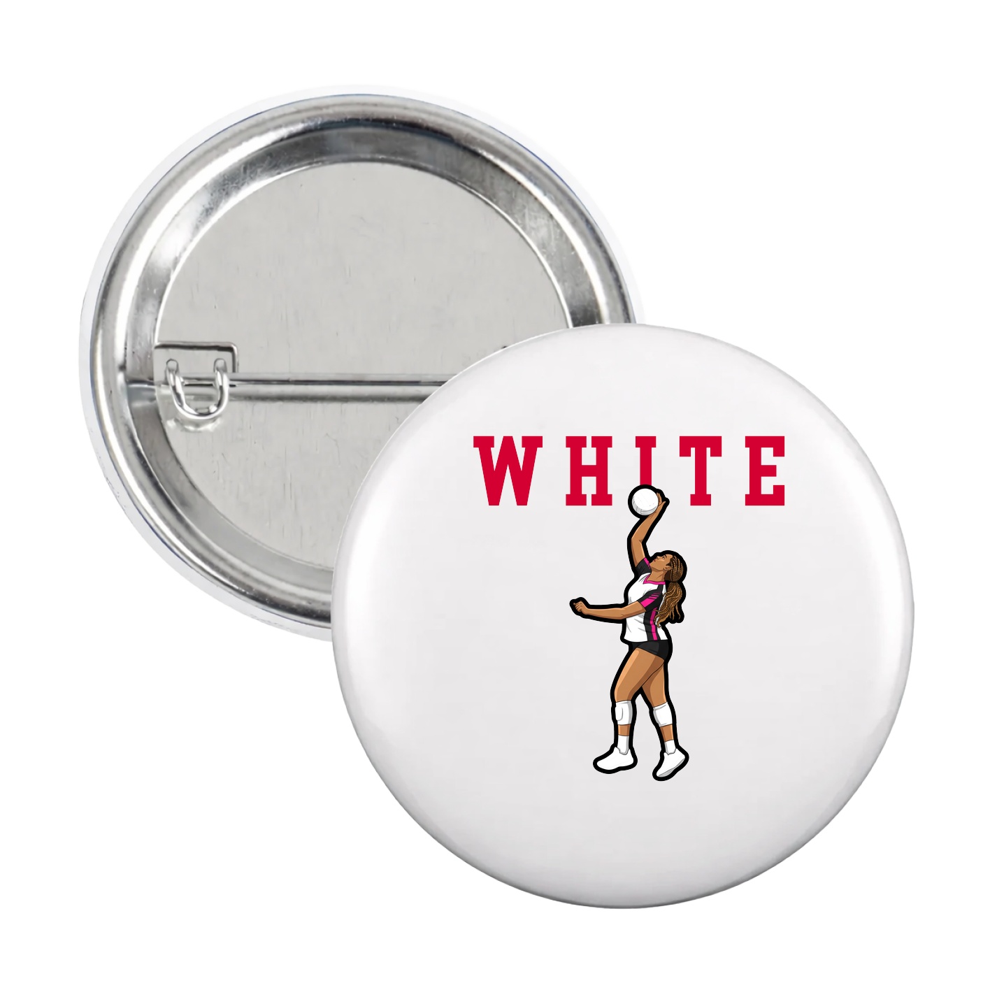 Game Day Button — Shirsey in White