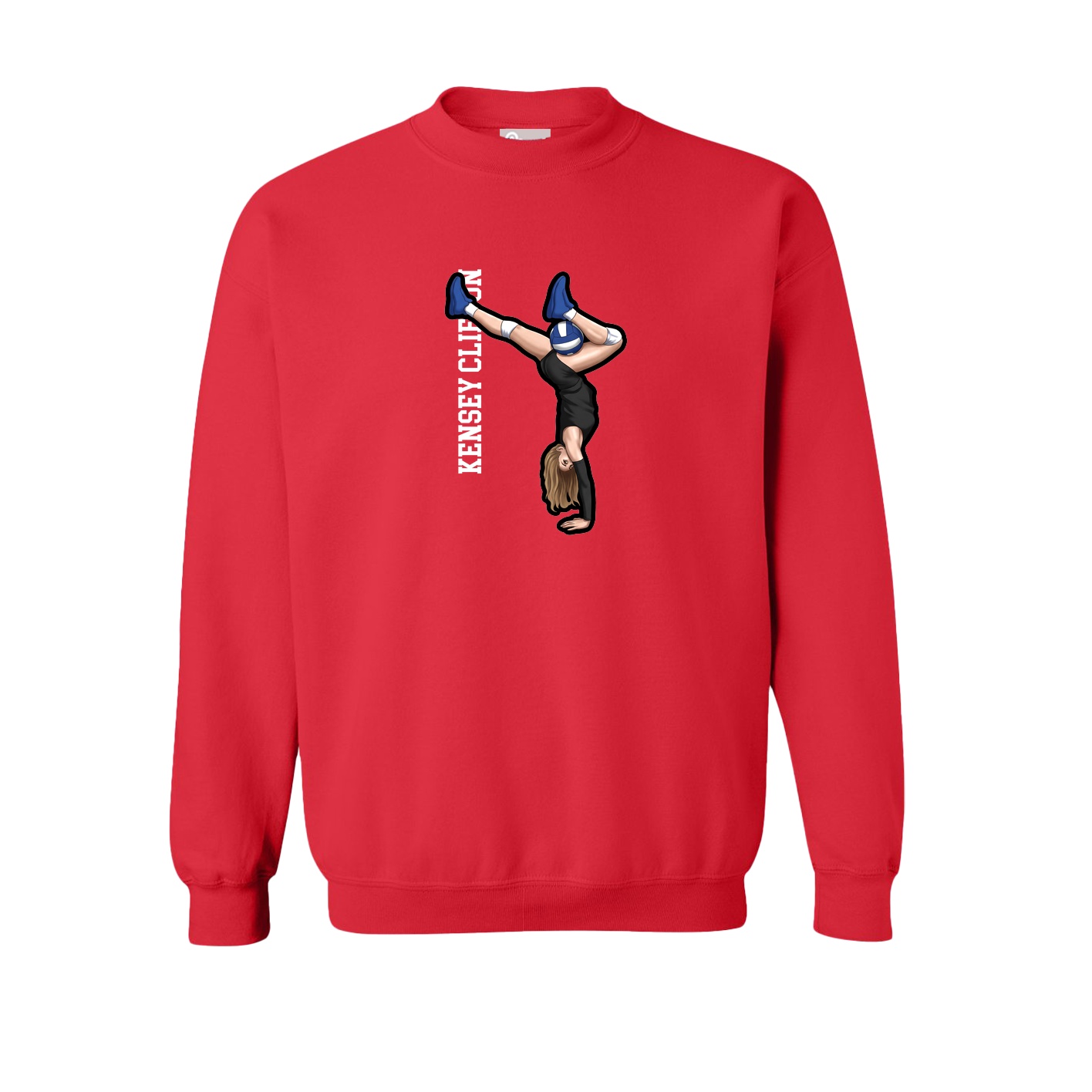 Fleece Crew — Classic in Red