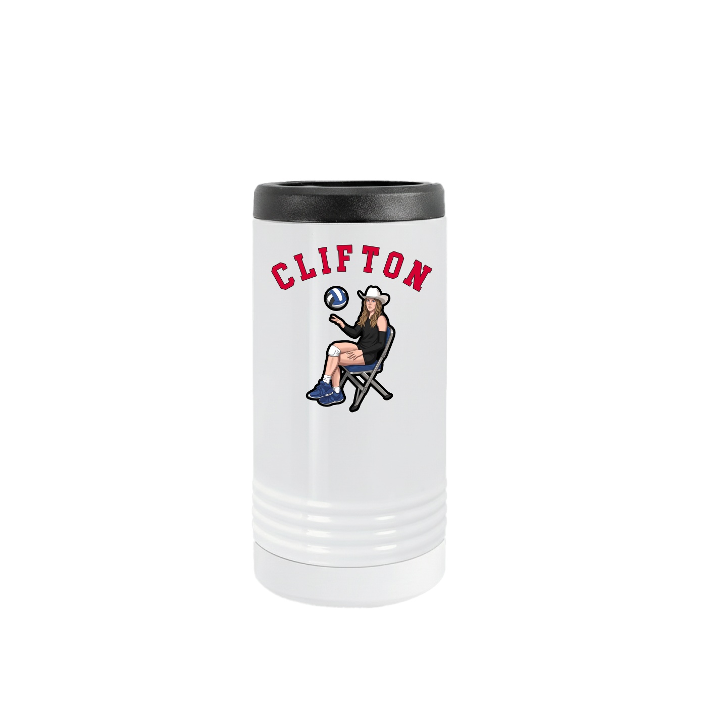 Slim Beverage Holder — Classic in White