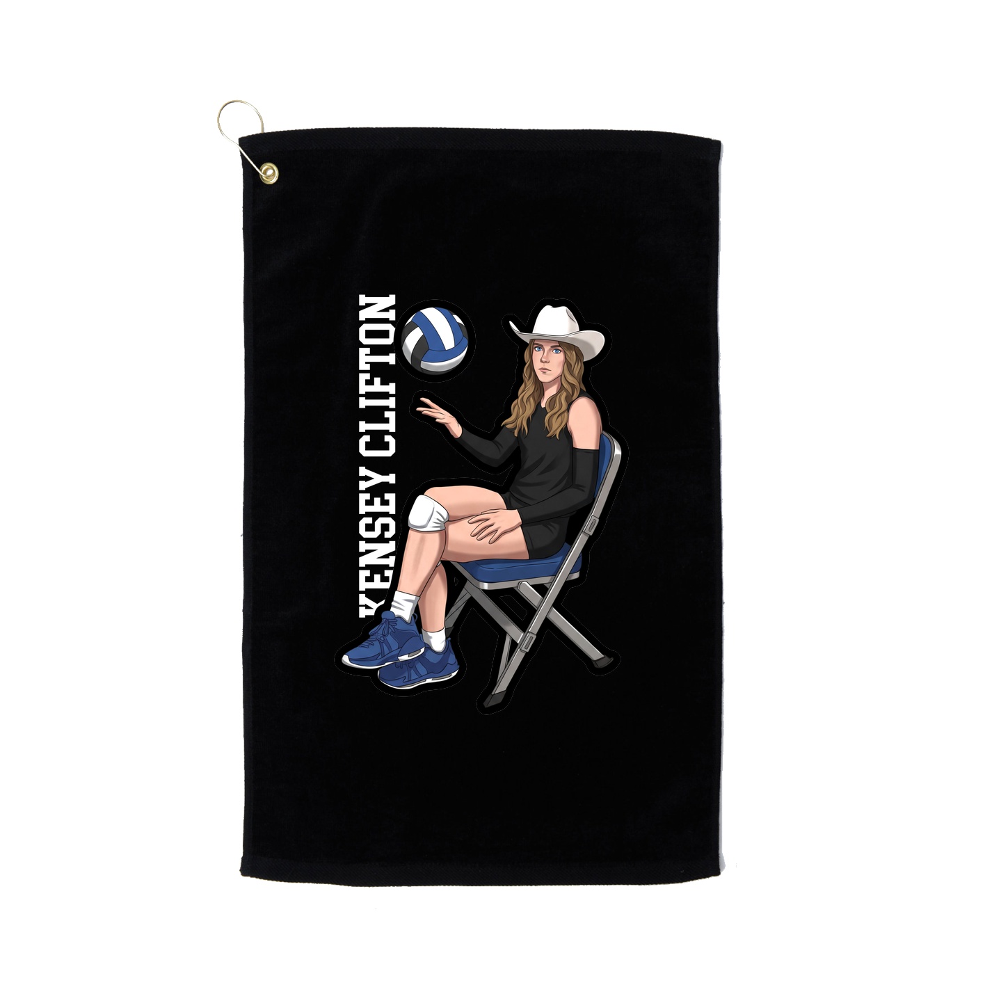 Golf Towel — Classic in Black