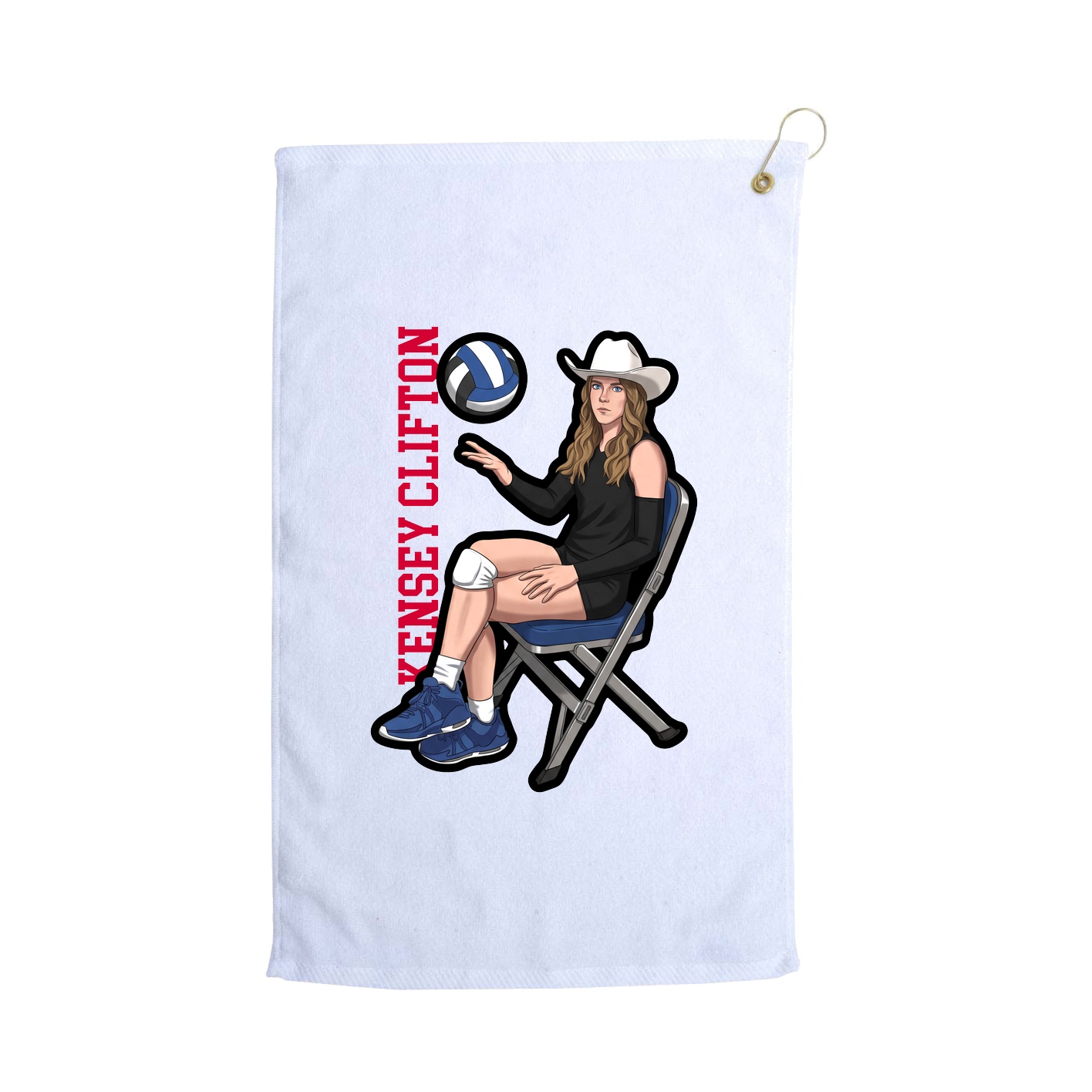 Golf Towel — Classic in White