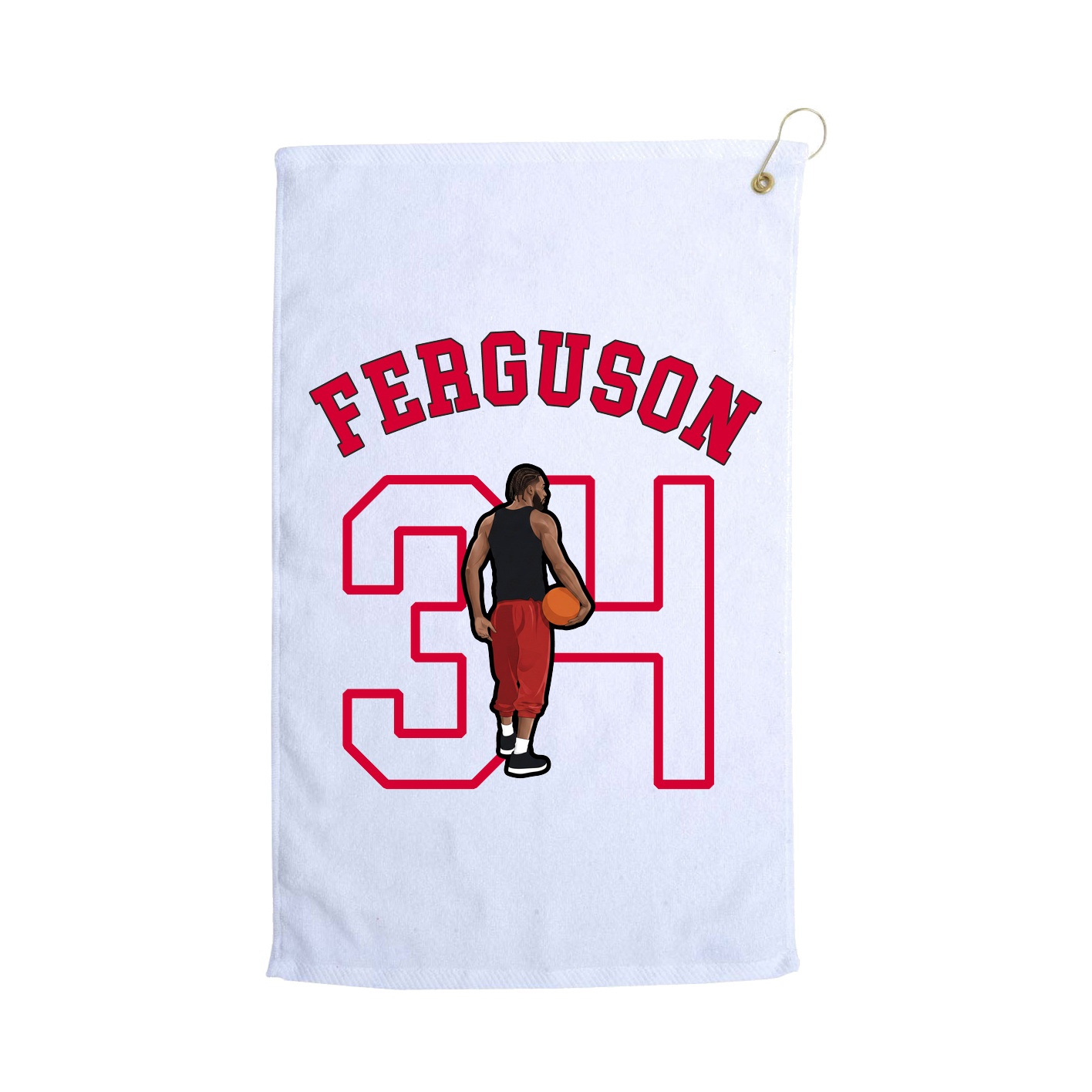 Golf Towel — Shirsey Arch in White