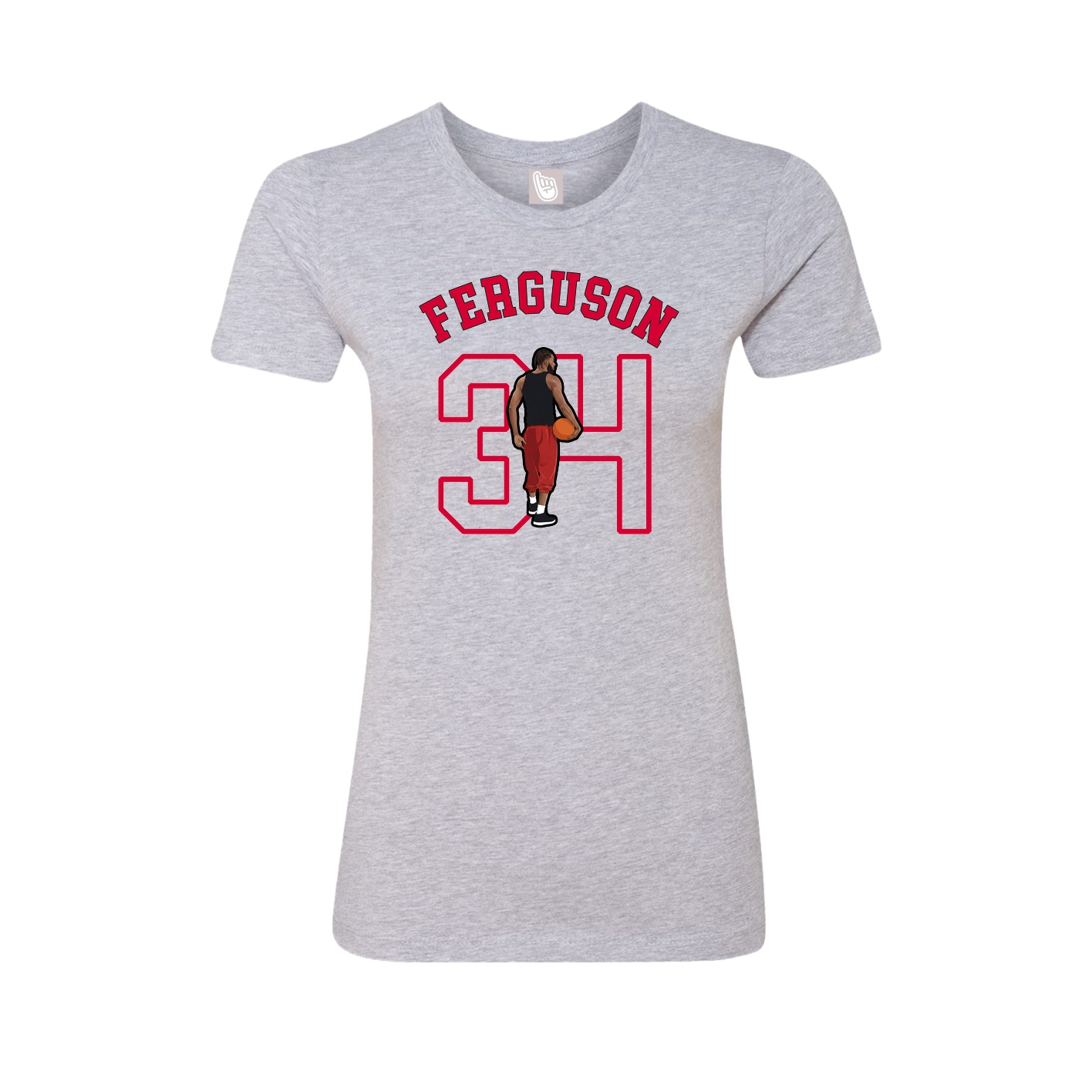 Fitted Women's Tee — Shirsey Arch in Grey