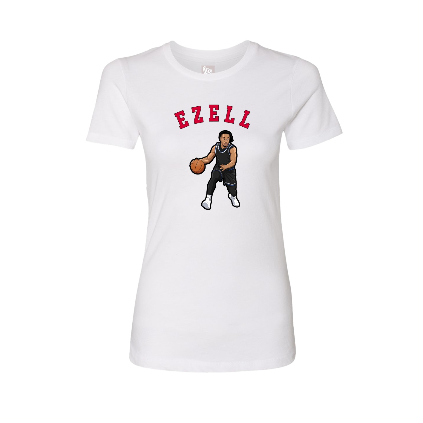 Fitted Women's Tee — Shirsey Arch in White