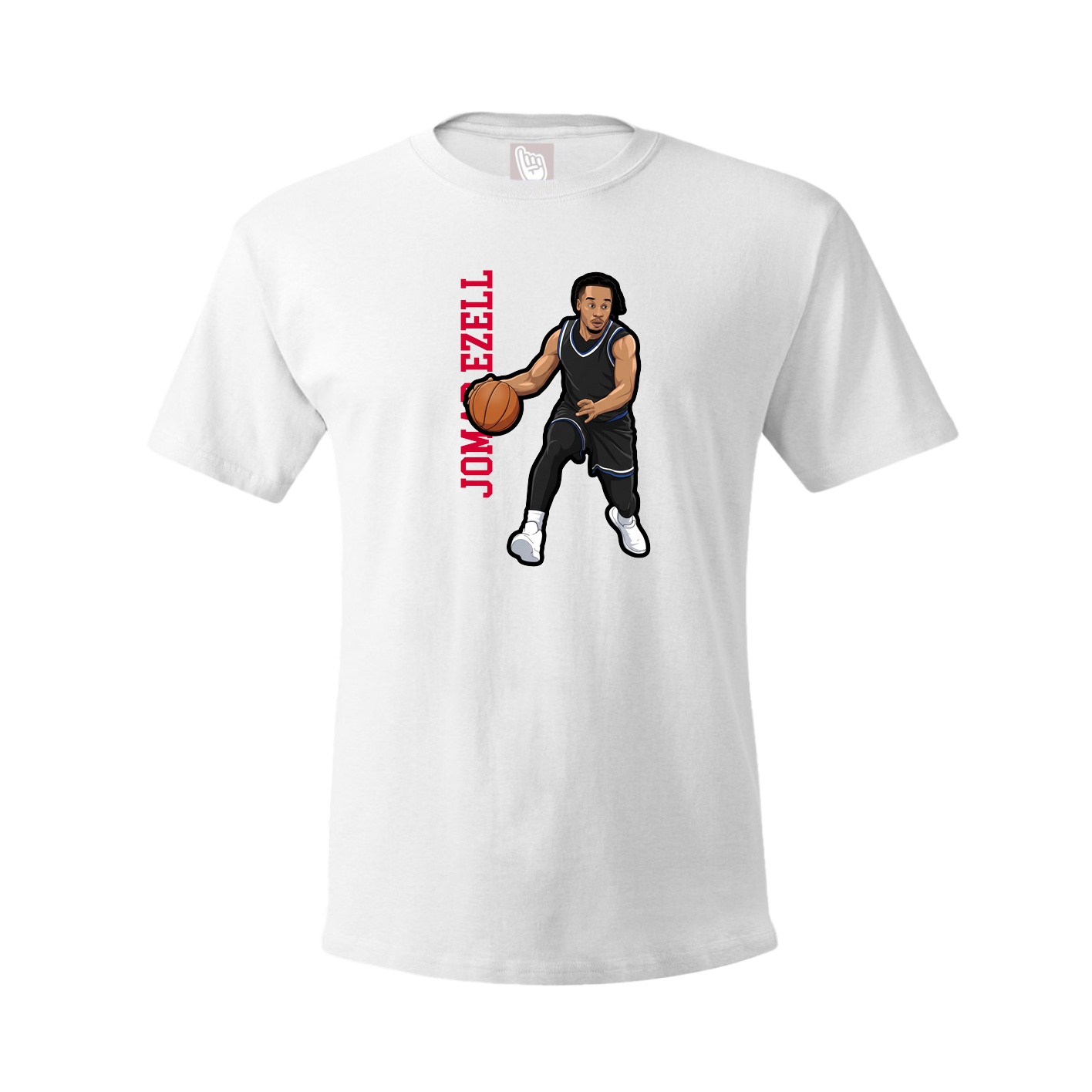 Tee — Name Vertical in White