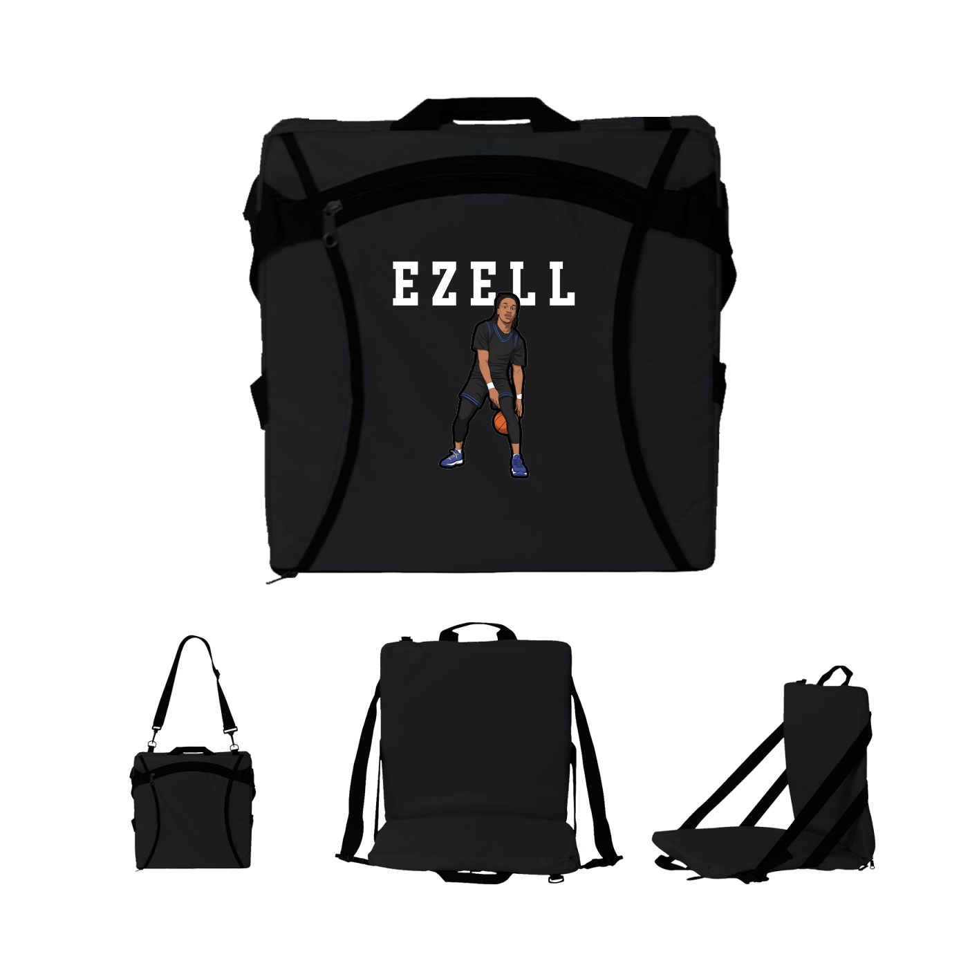 Folding Stadium Seat — Shirsey in Black