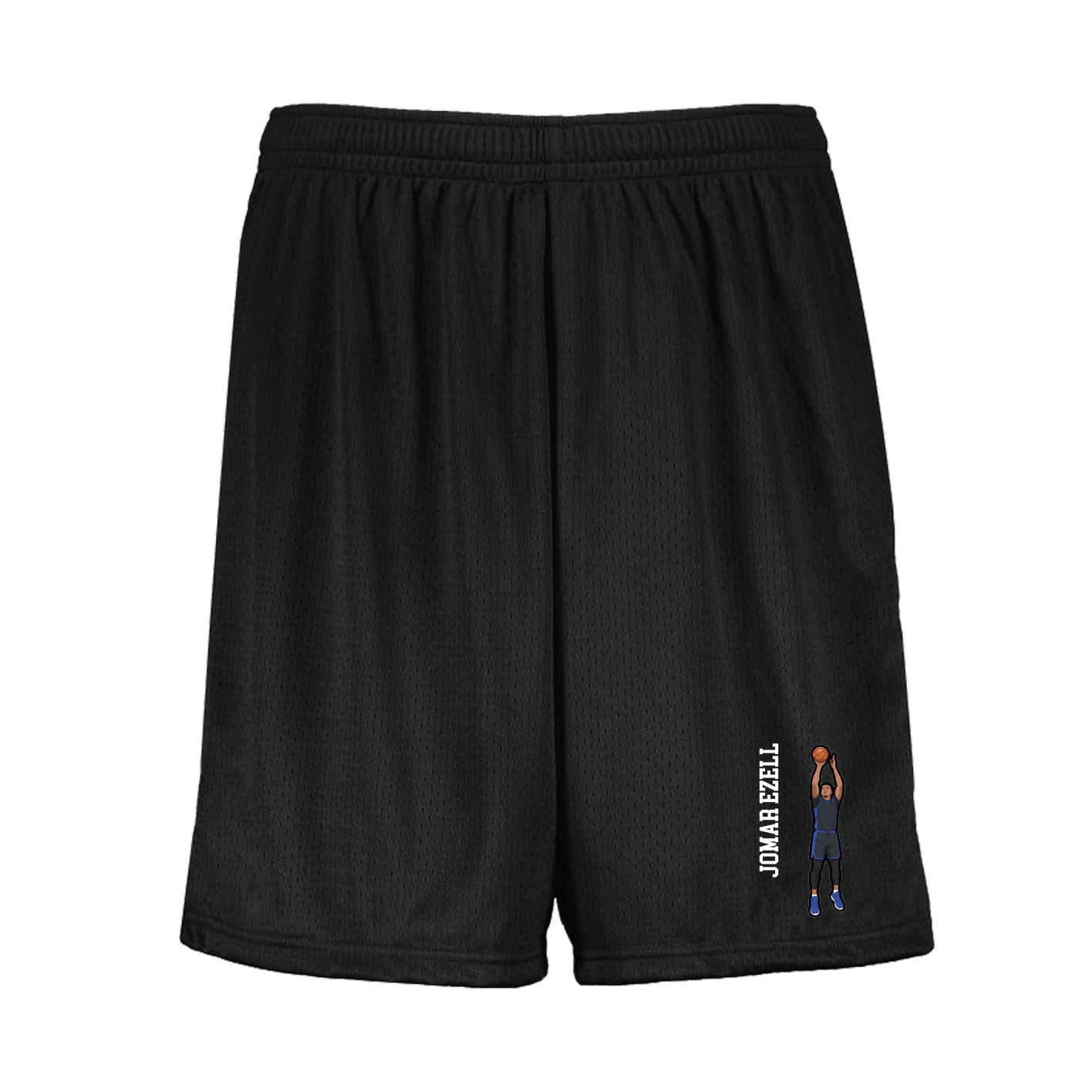 Shorts — Name Vertical in Black