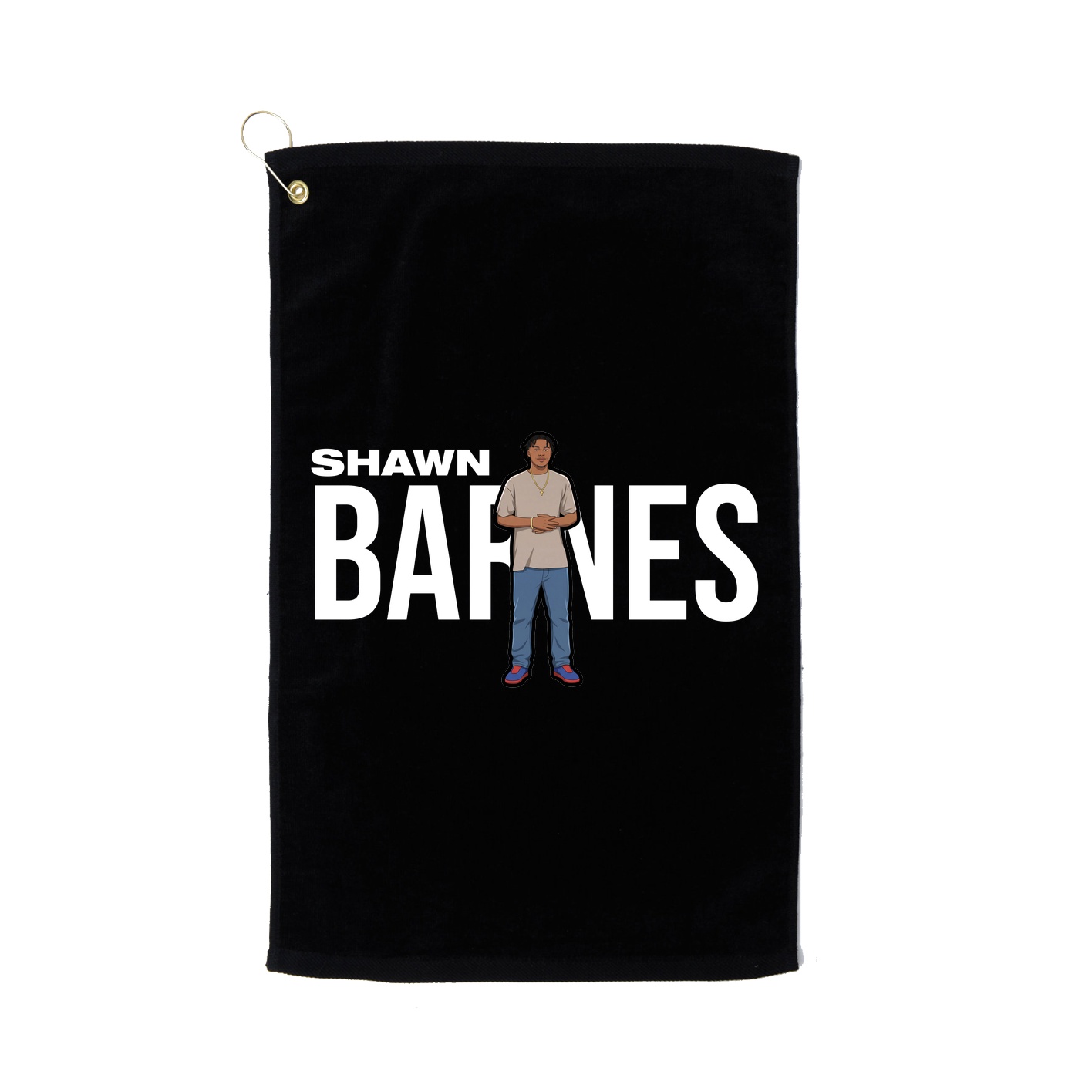 Golf Towel — Player Name in Black