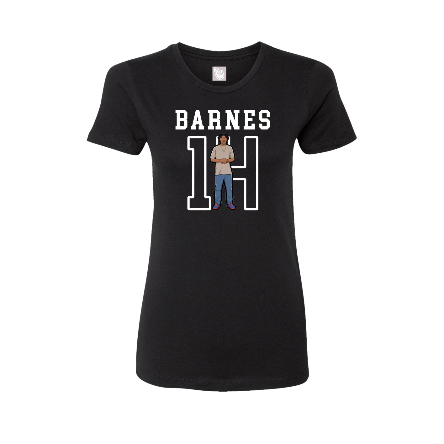 Fitted Women's Tee — Shirsey in Black
