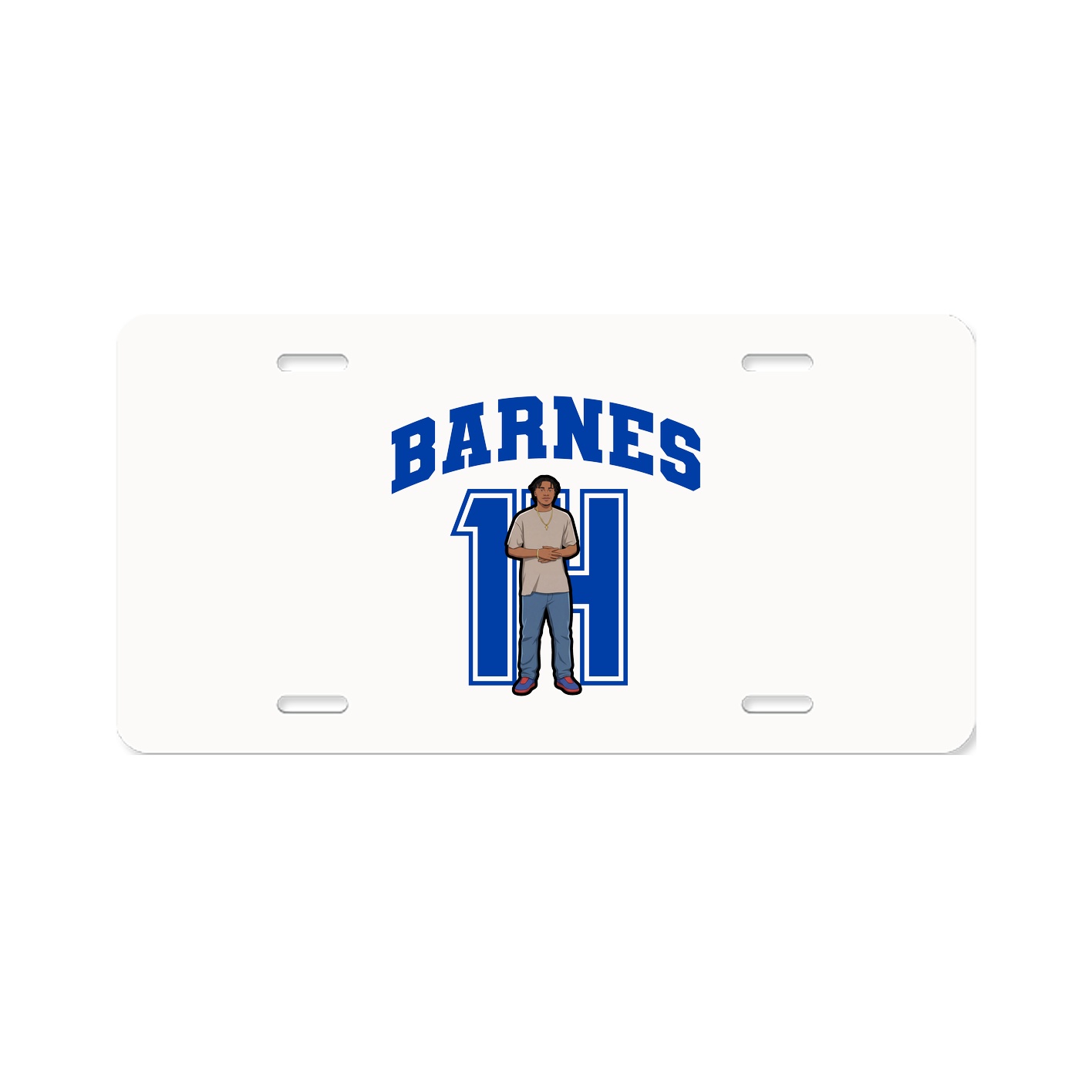 License Plate — Number in Classic
