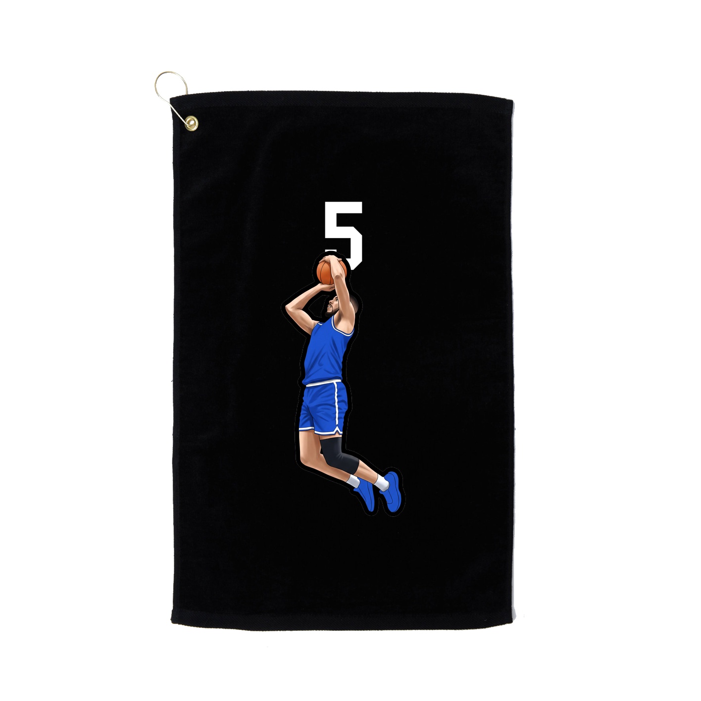Golf Towel — Number Top in Black