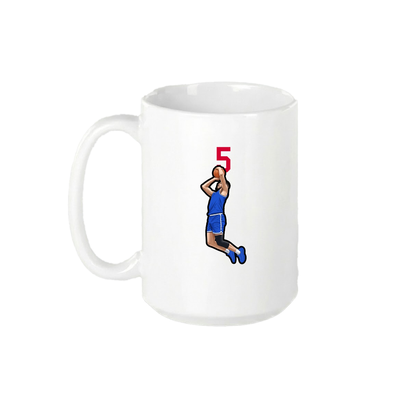 15oz Coffee Mug — Number Top in White