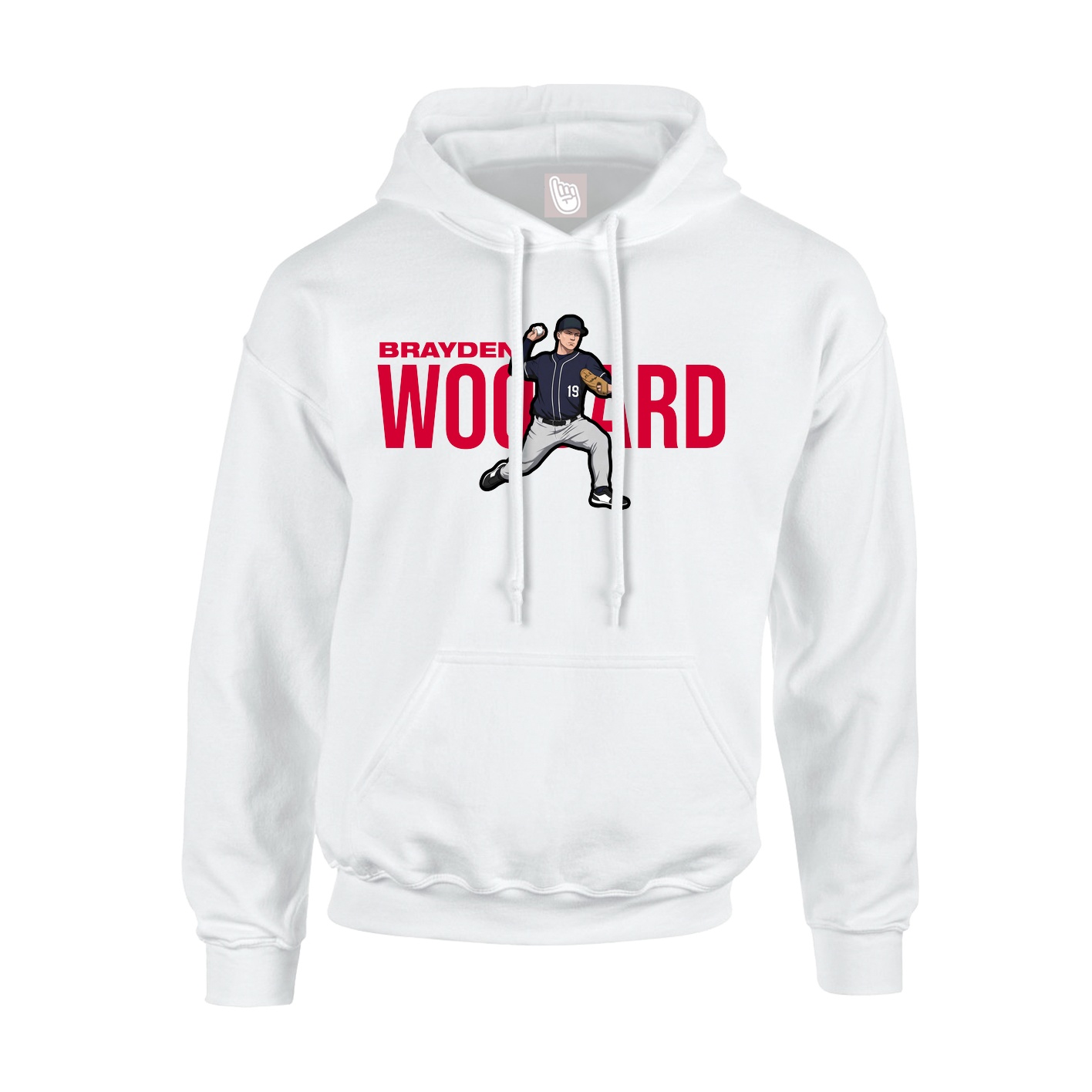 Hoodie — Player Name in White