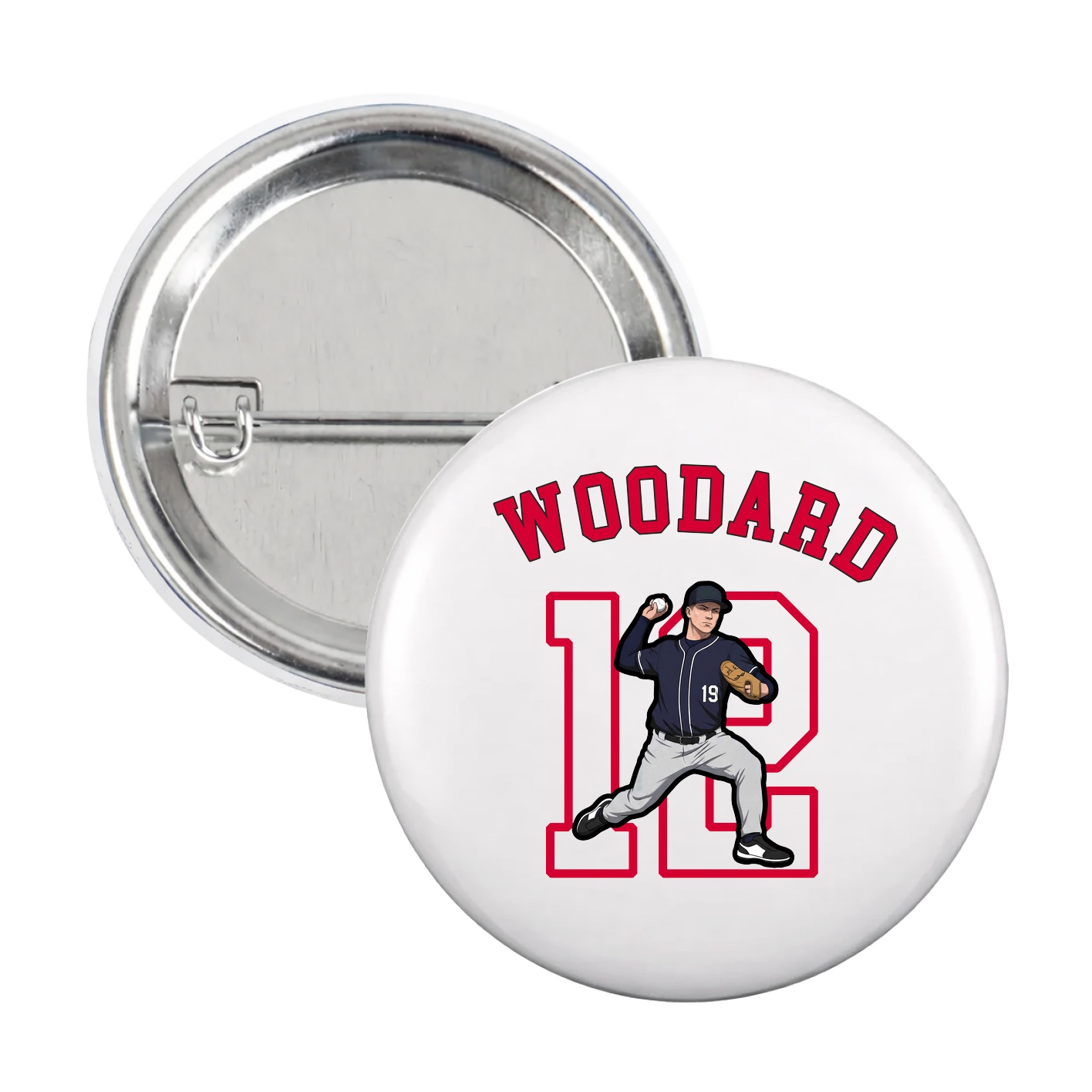 Game Day Button — Shirsey Arch in White