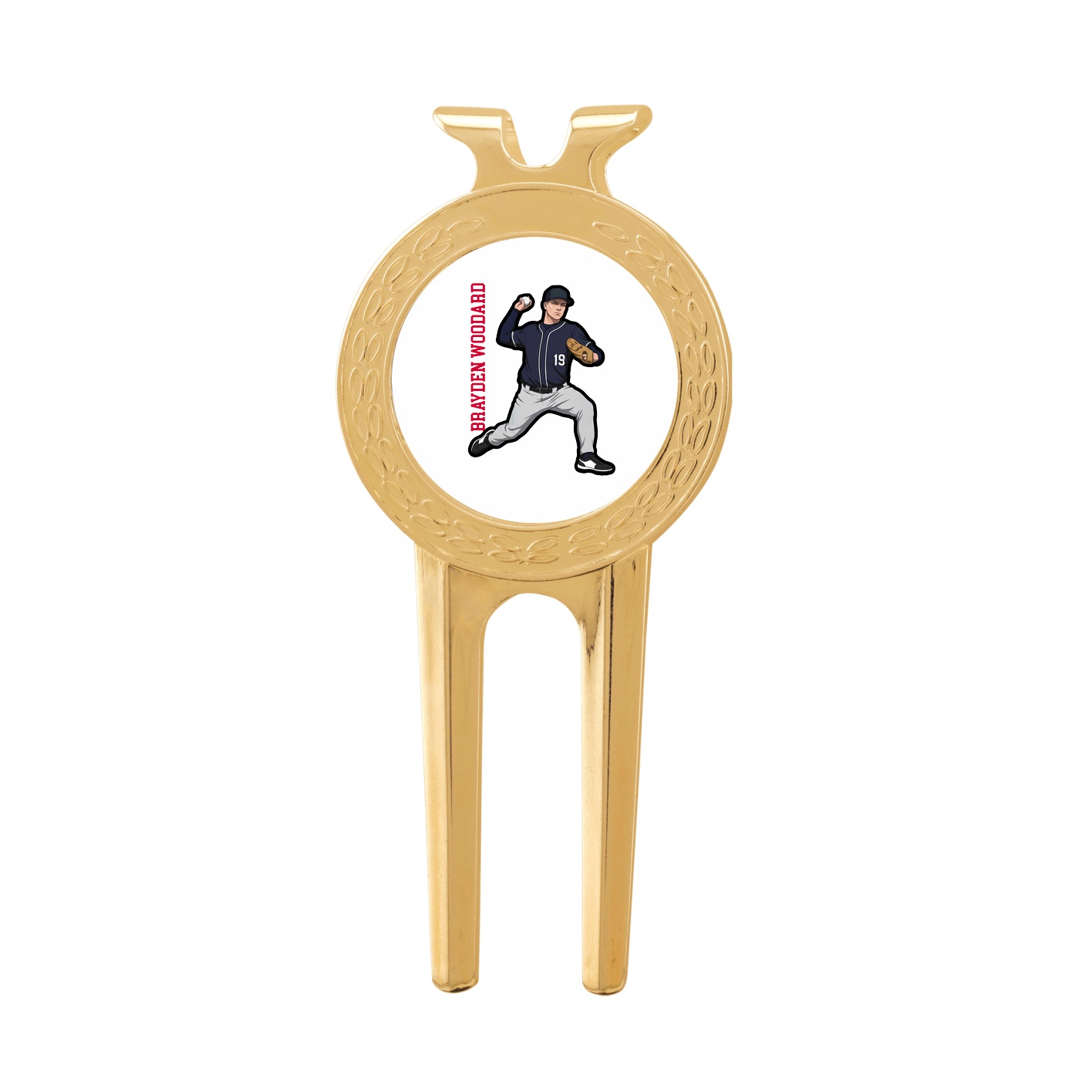 Divot Tool with Ball Marker — Name Vertical in Classic