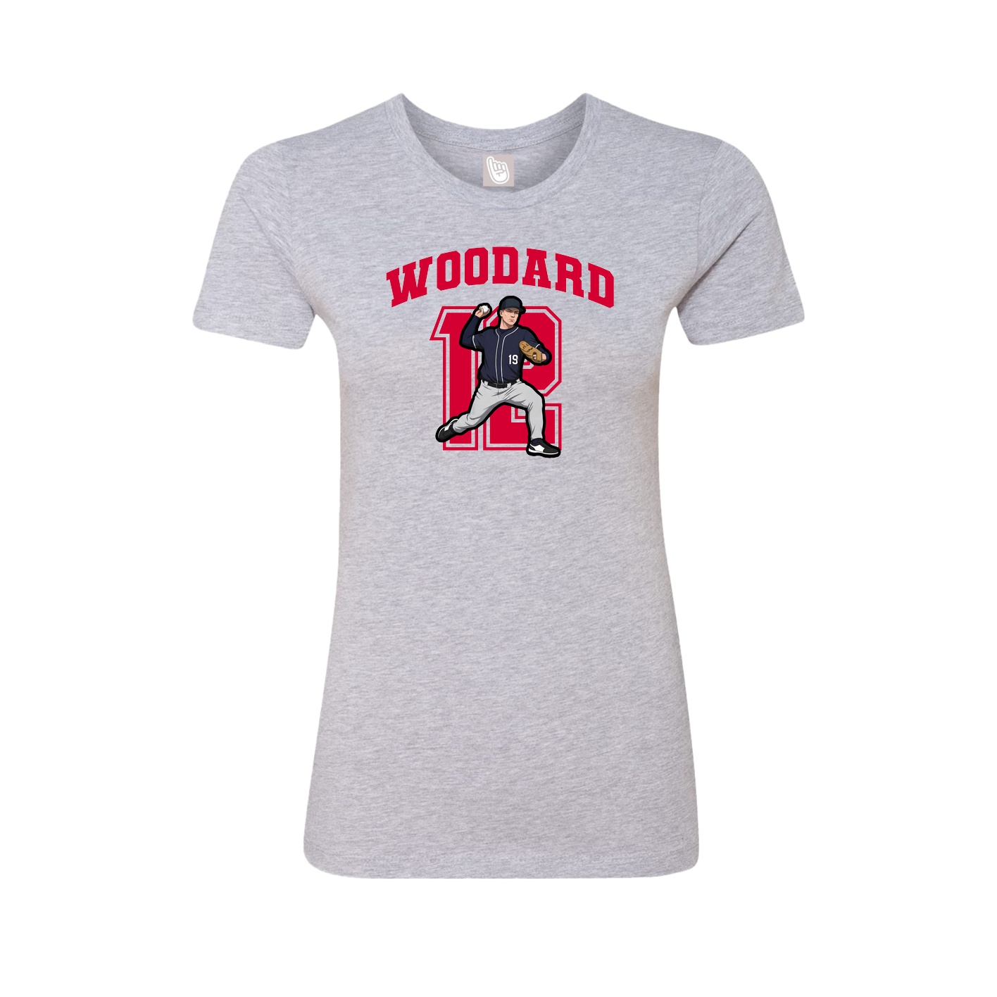 Womens Tee — Number in Grey