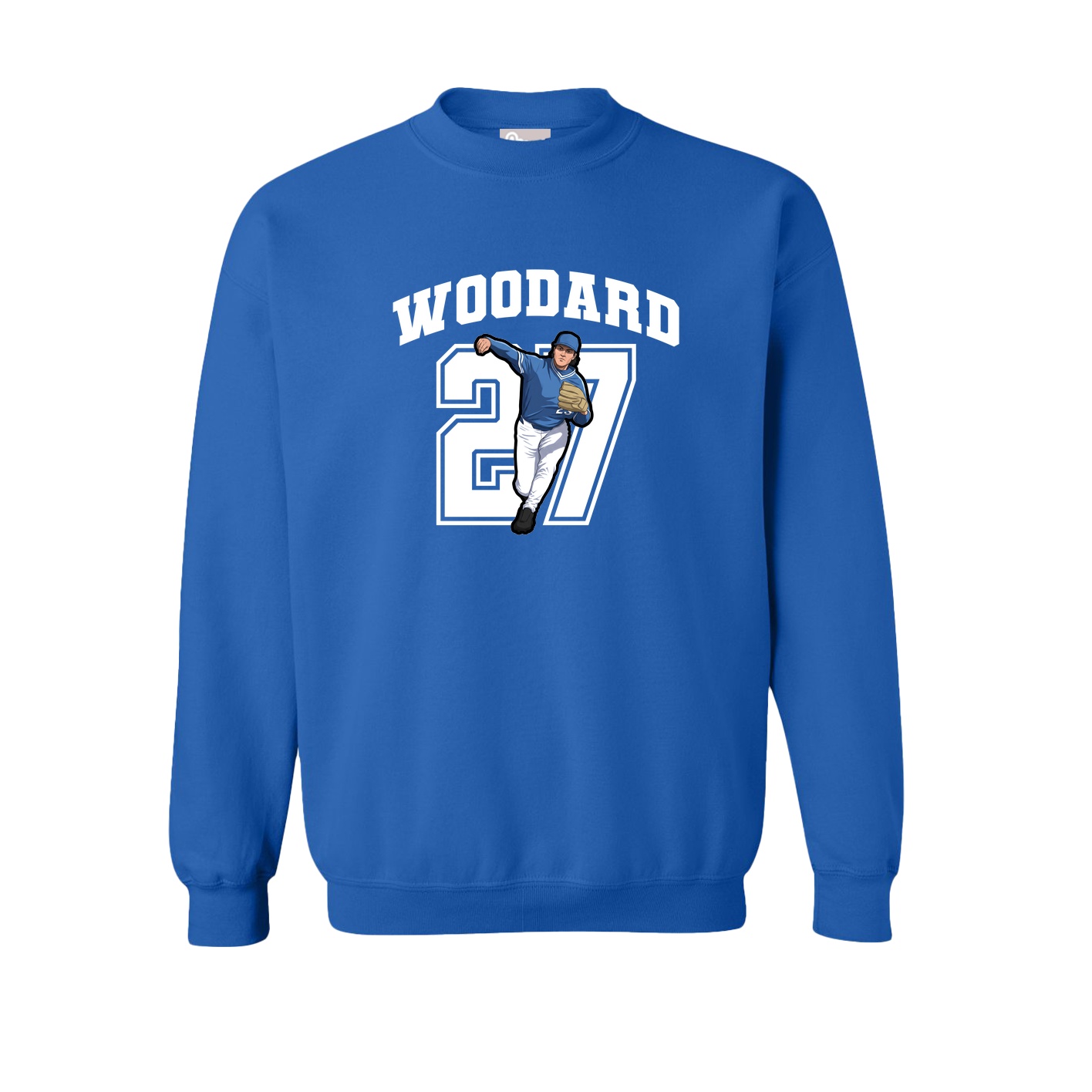 Fleece Crew — Number in Royal