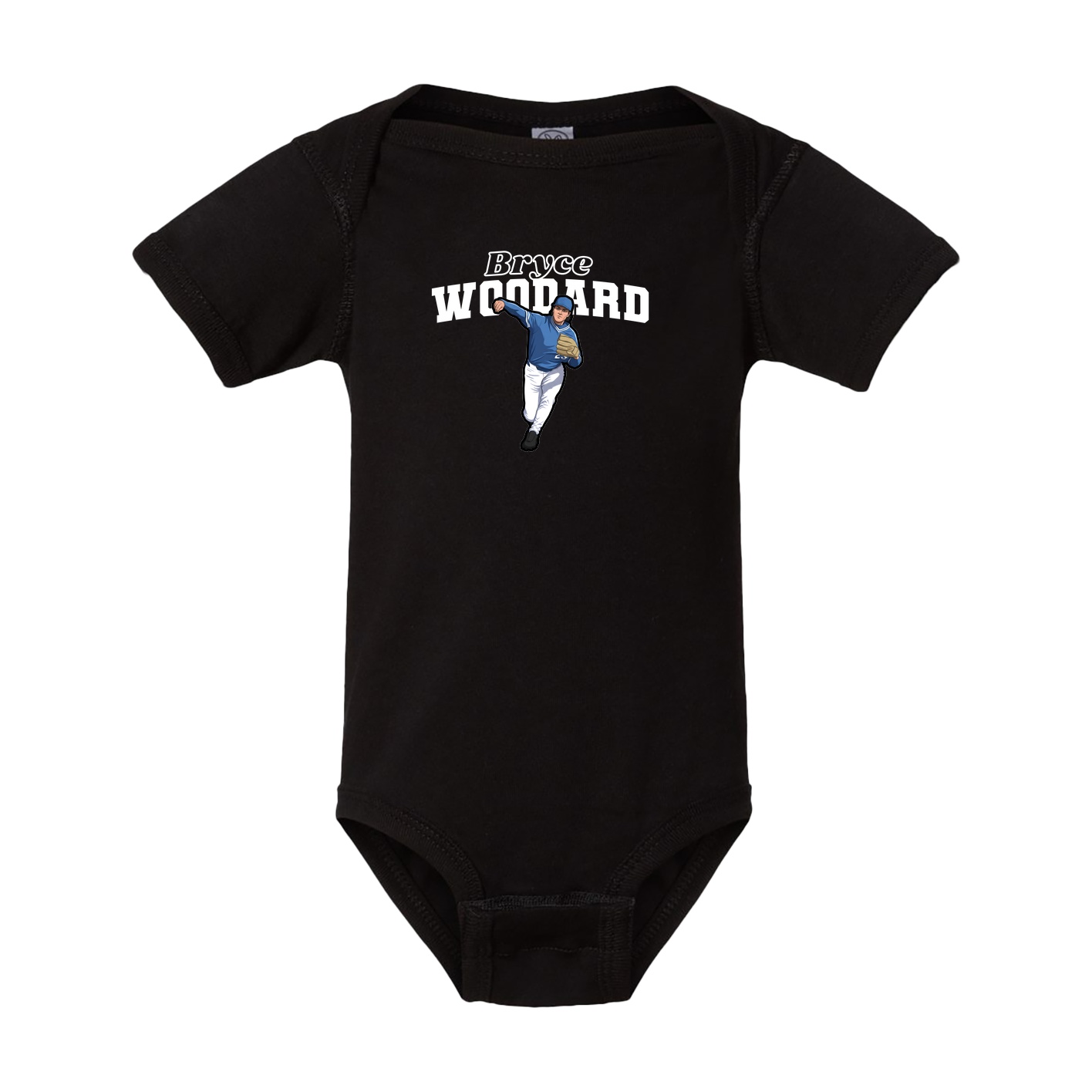 Baby Onesie — Name Arch in Black
