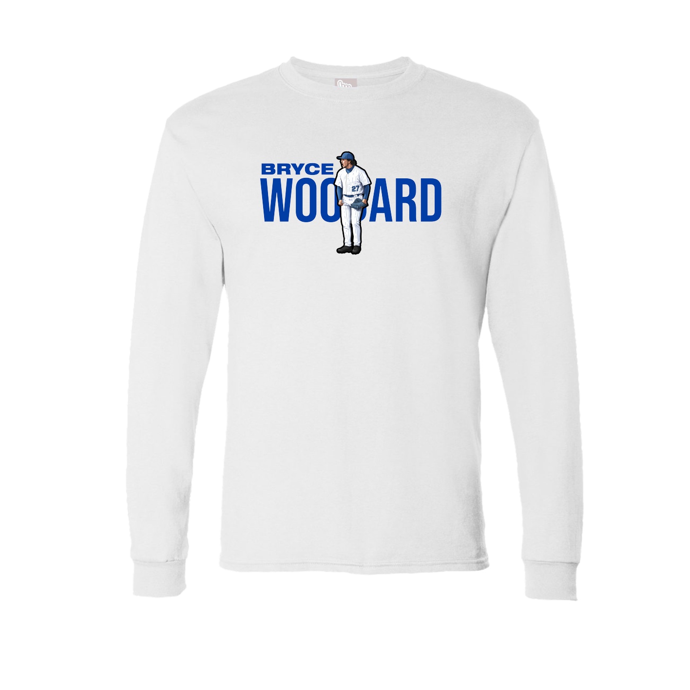 Long Sleeve Tee — Player Name in White