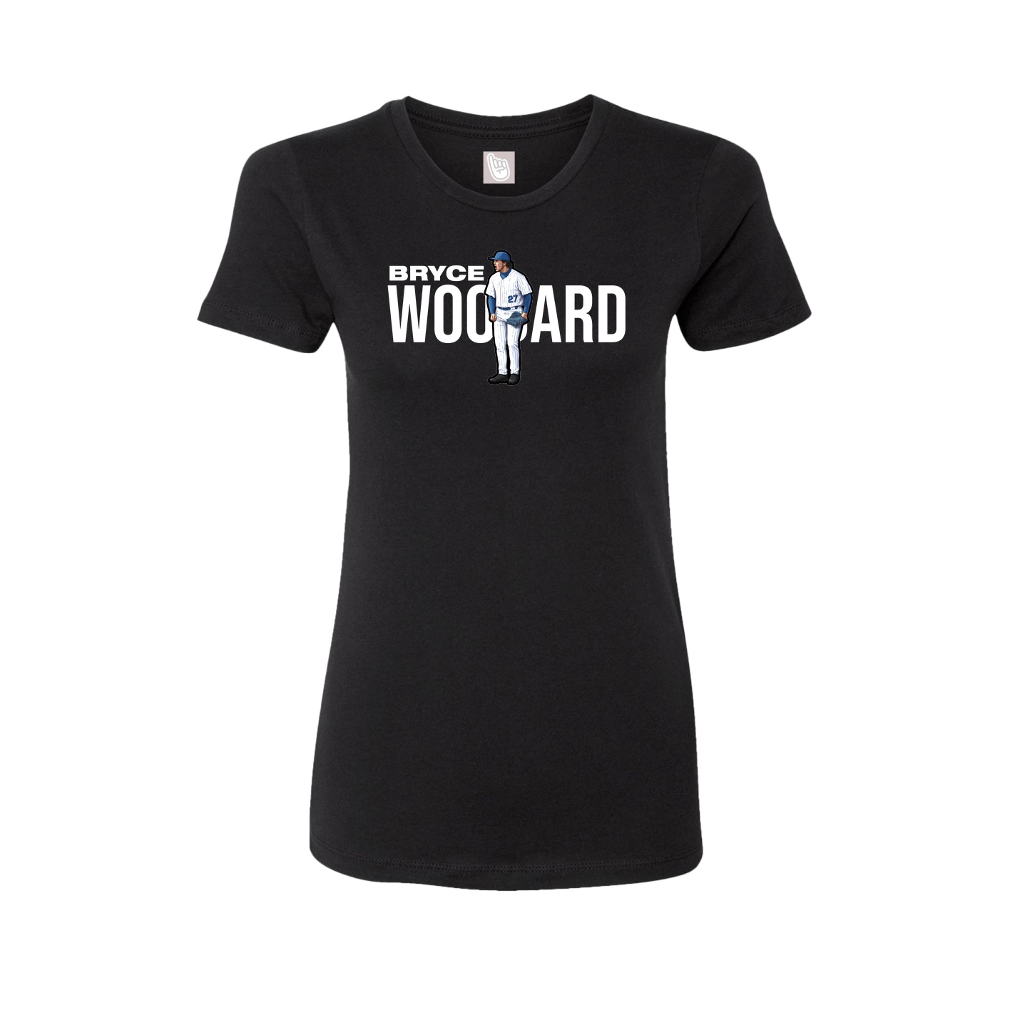 Fitted Women's Tee — Player Name in Black