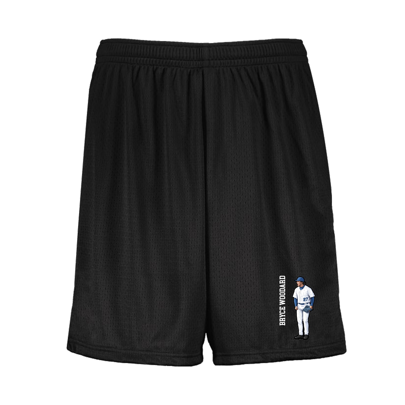 Shorts — Name Vertical in Black