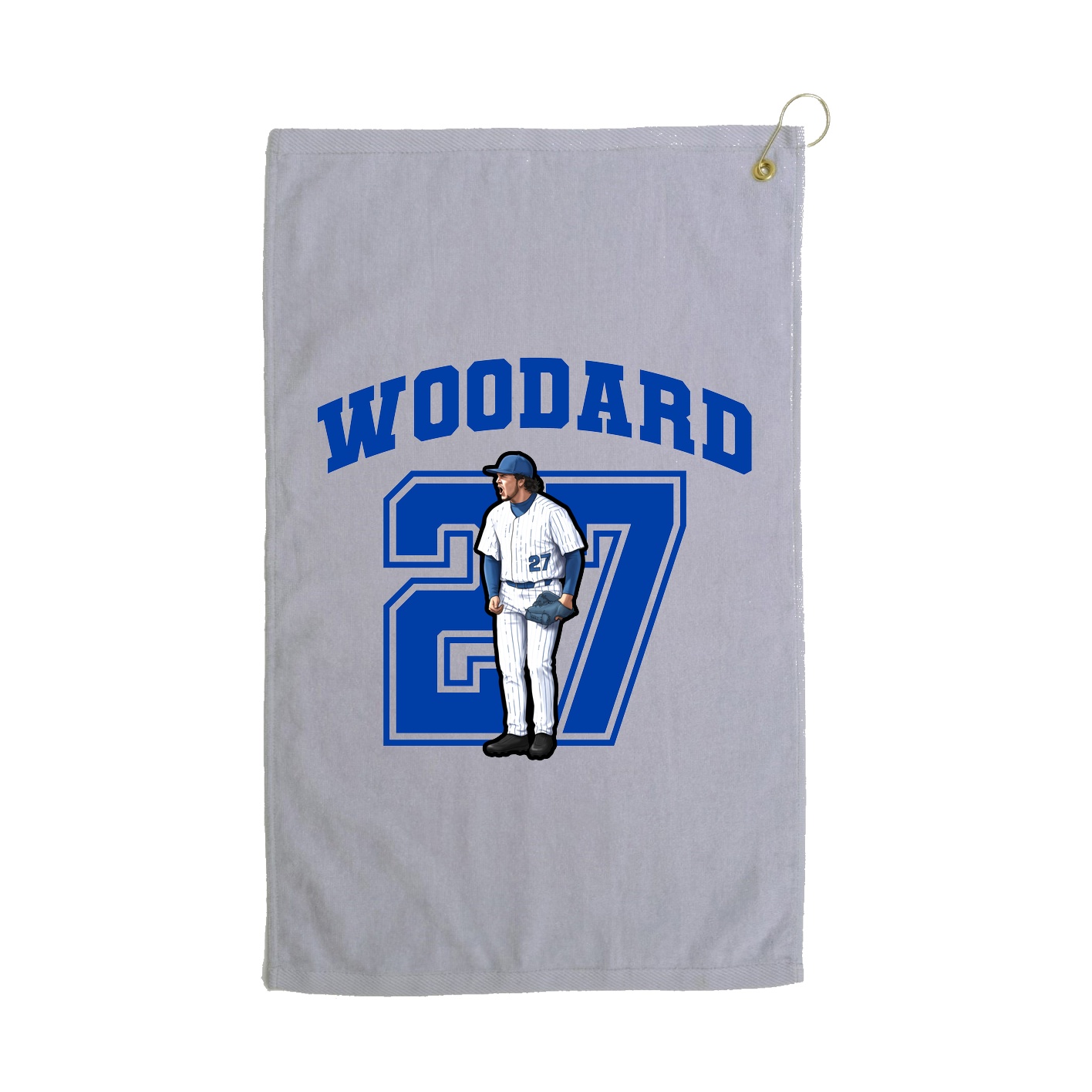 Golf Towel — Number in Grey