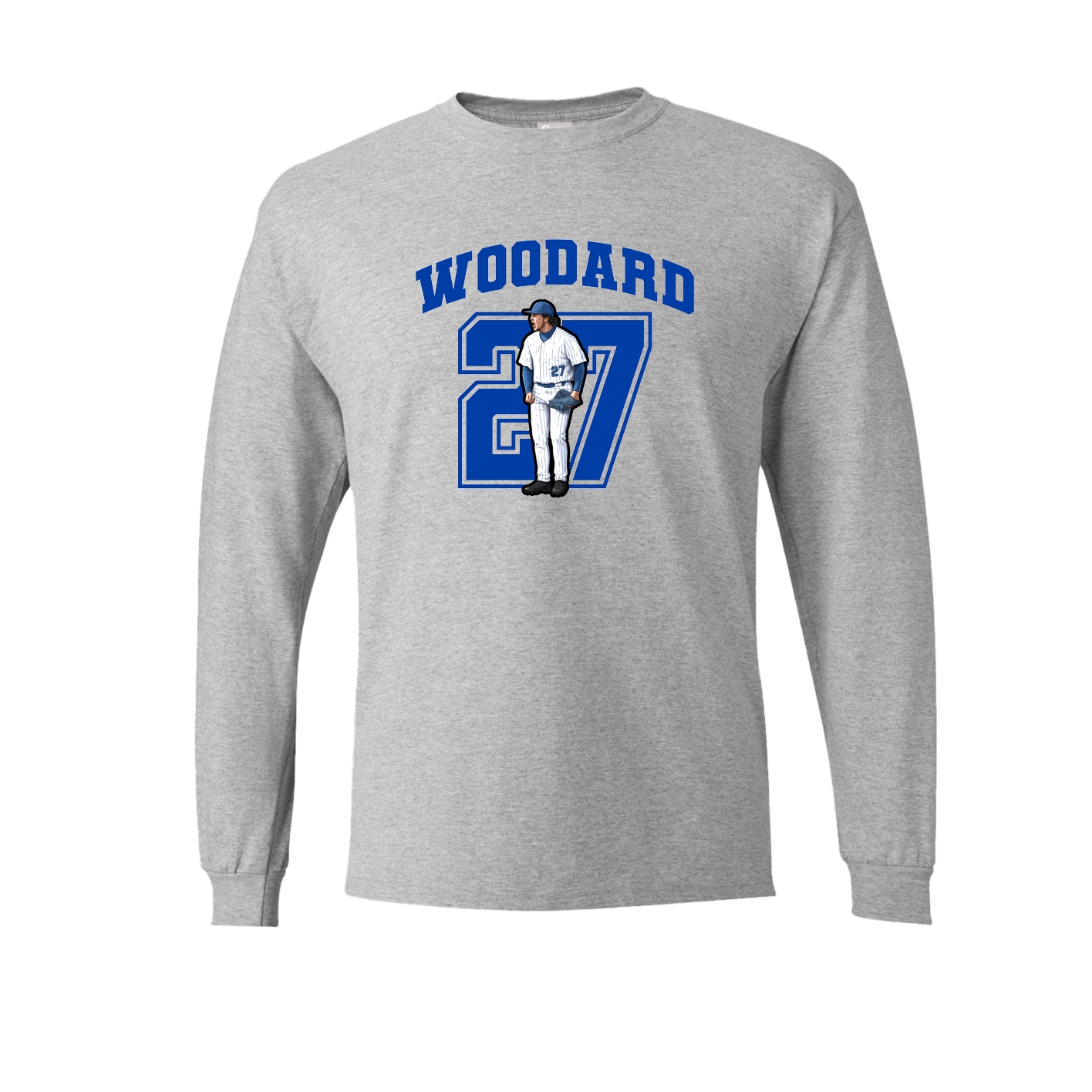 Long Sleeve Tee — Number in Grey