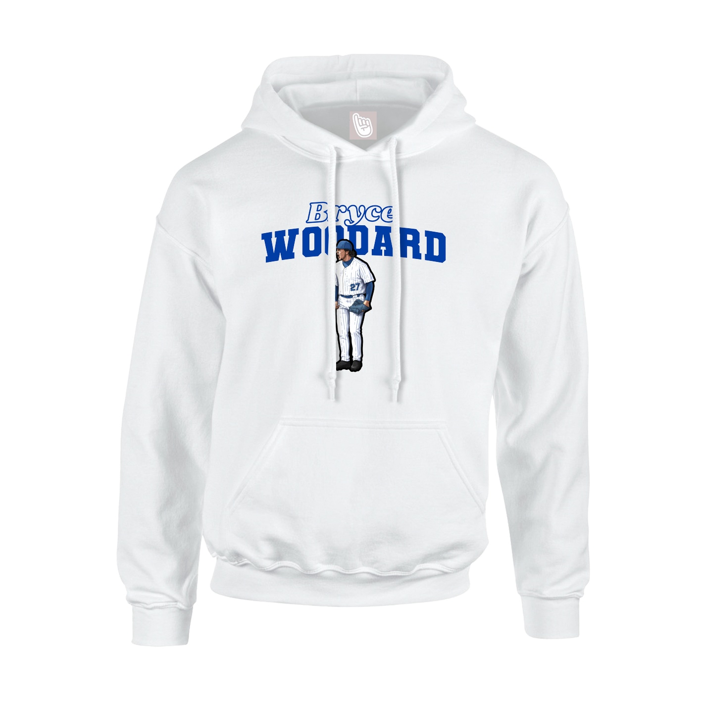 Hoodie — Name Arch in White