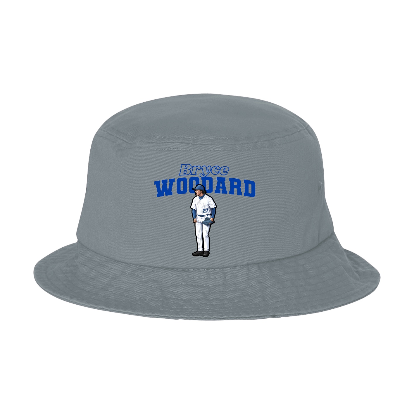 Bucket Cap — Name Arch in Grey