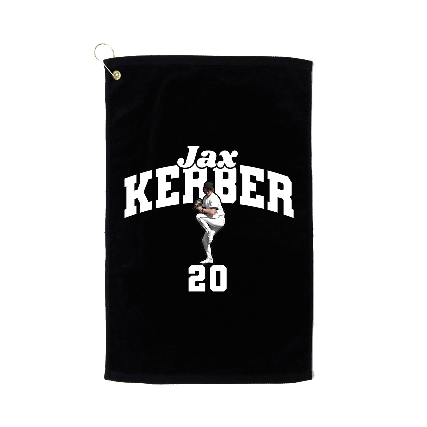 Golf Towel — Signature Arch in Black