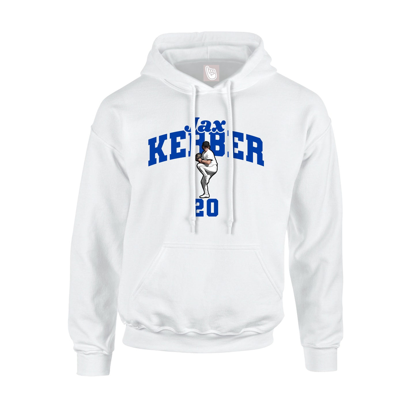 Hoodie — Signature Arch in White