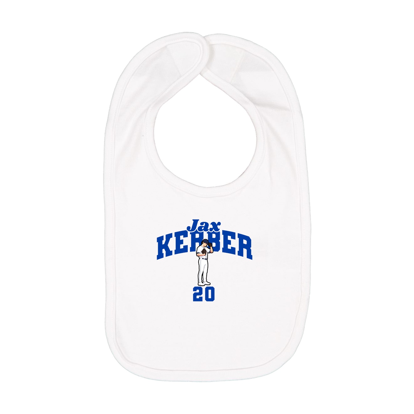 Infant Bib — Signature Arch in White