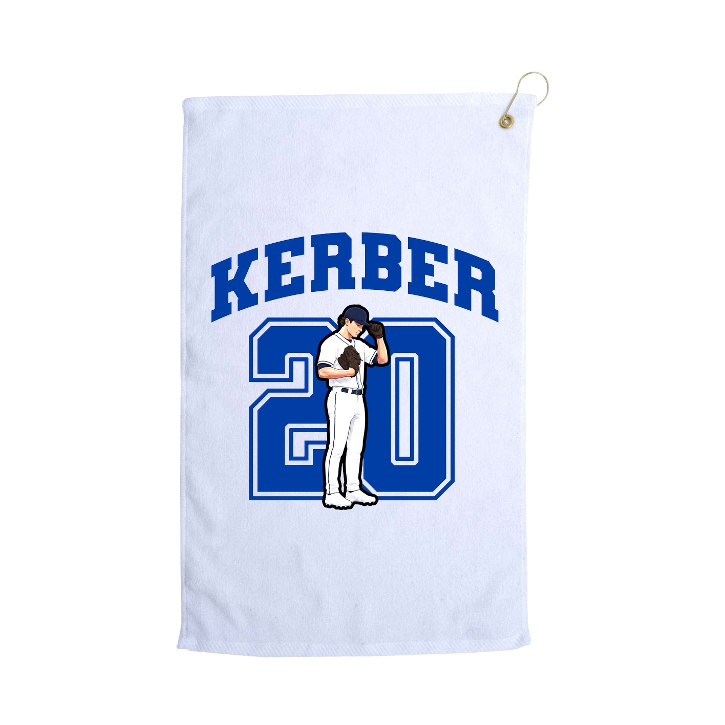 Golf Towel — Number in White
