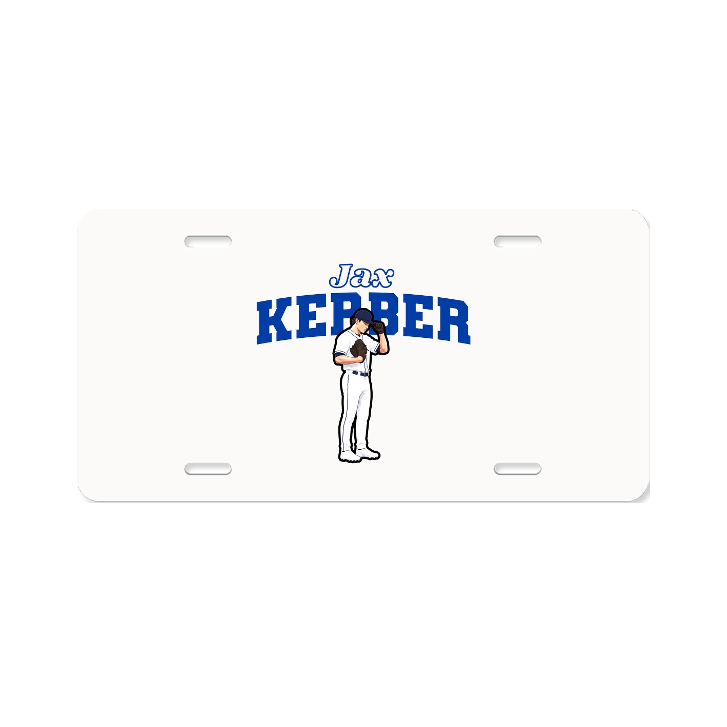 License Plate — Name Arch in Classic