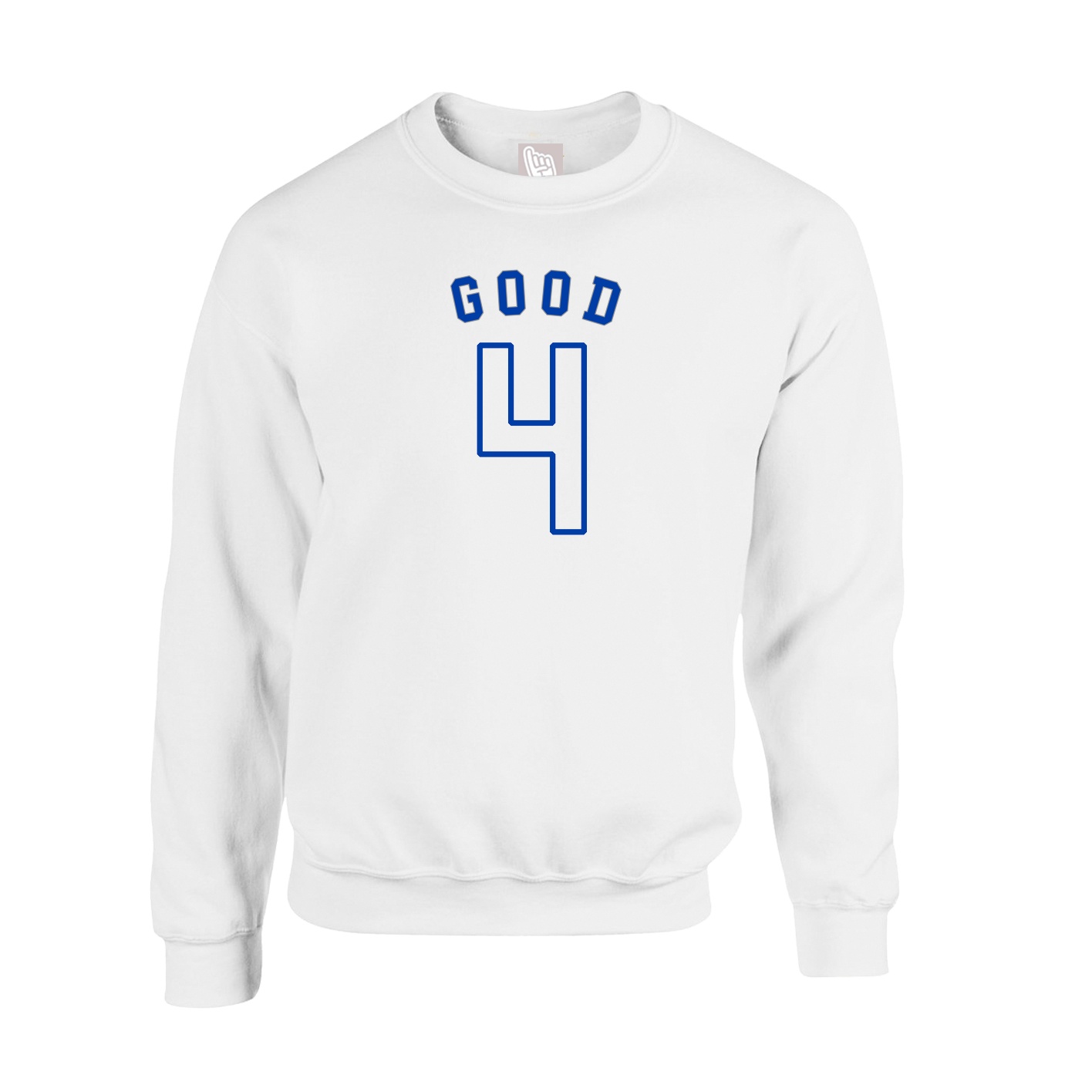 Fleece Crew — Shirsey Arch in White