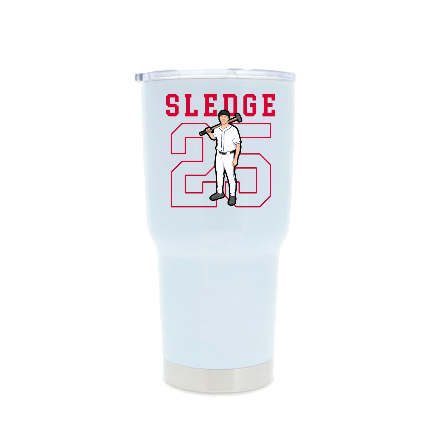 30oz Stainless Steel Tumbler — Shirsey in White