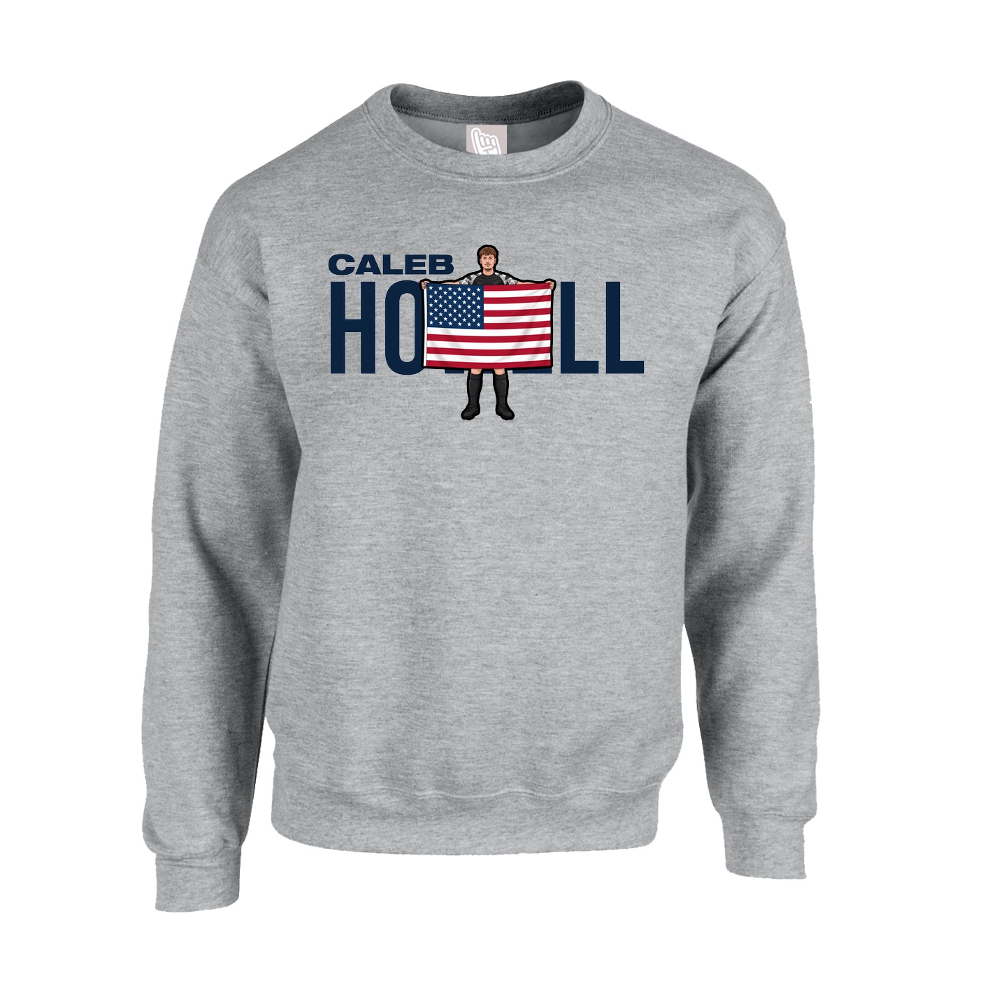 Fleece Crew — Player Name in Grey