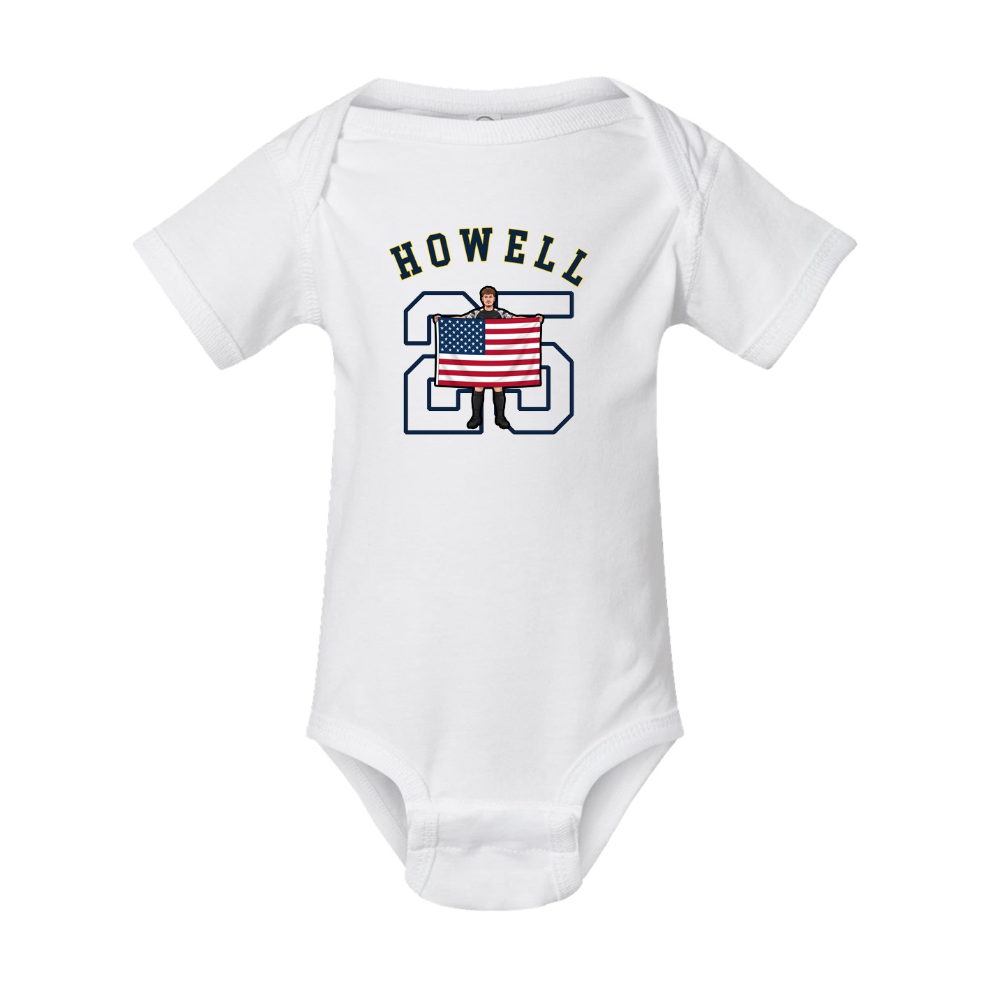 Baby Onesie — Shirsey Arch in White