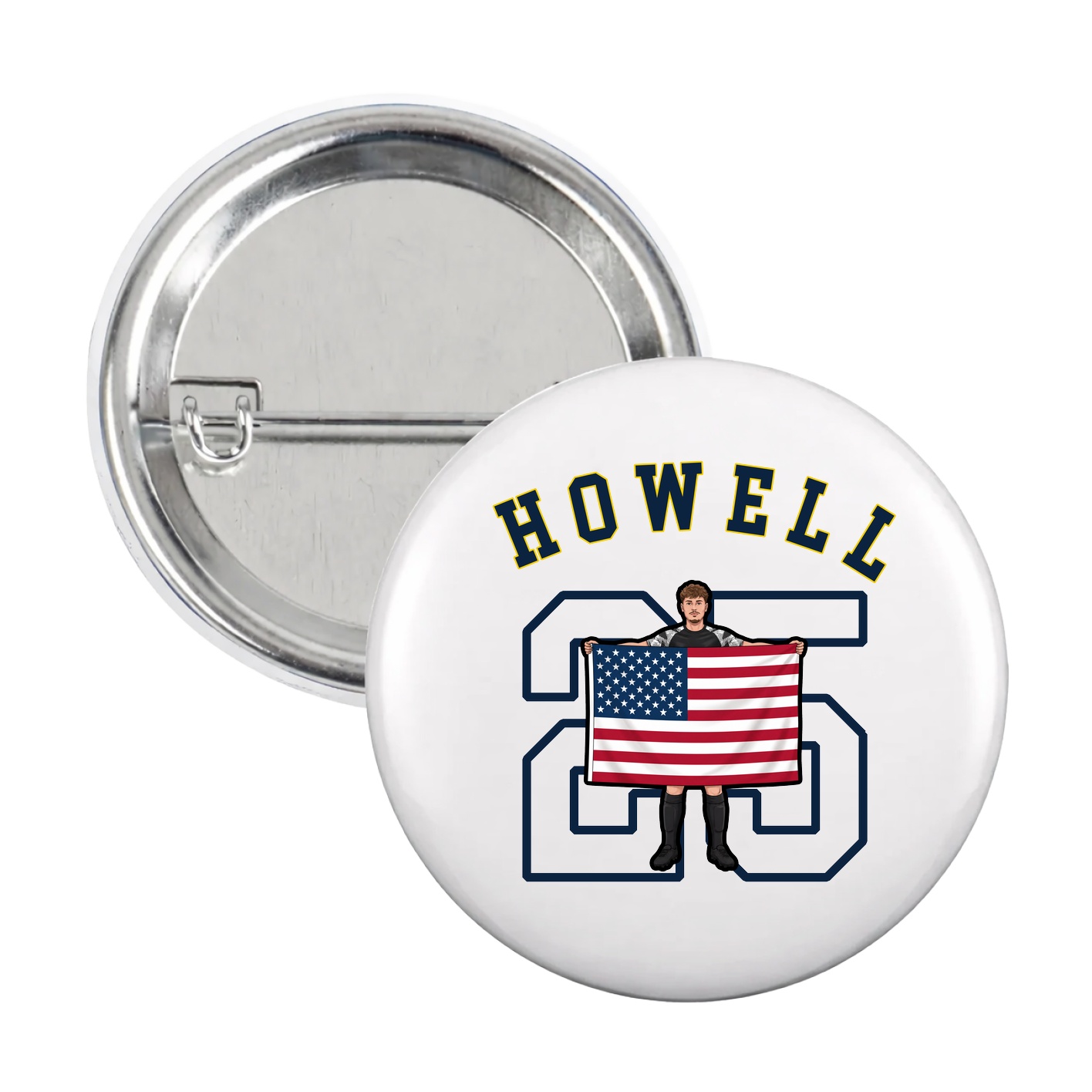 Game Day Button — Shirsey Arch in White