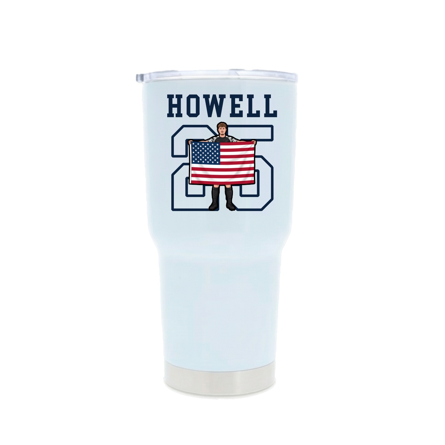 30oz Stainless Steel Tumbler — Shirsey in White