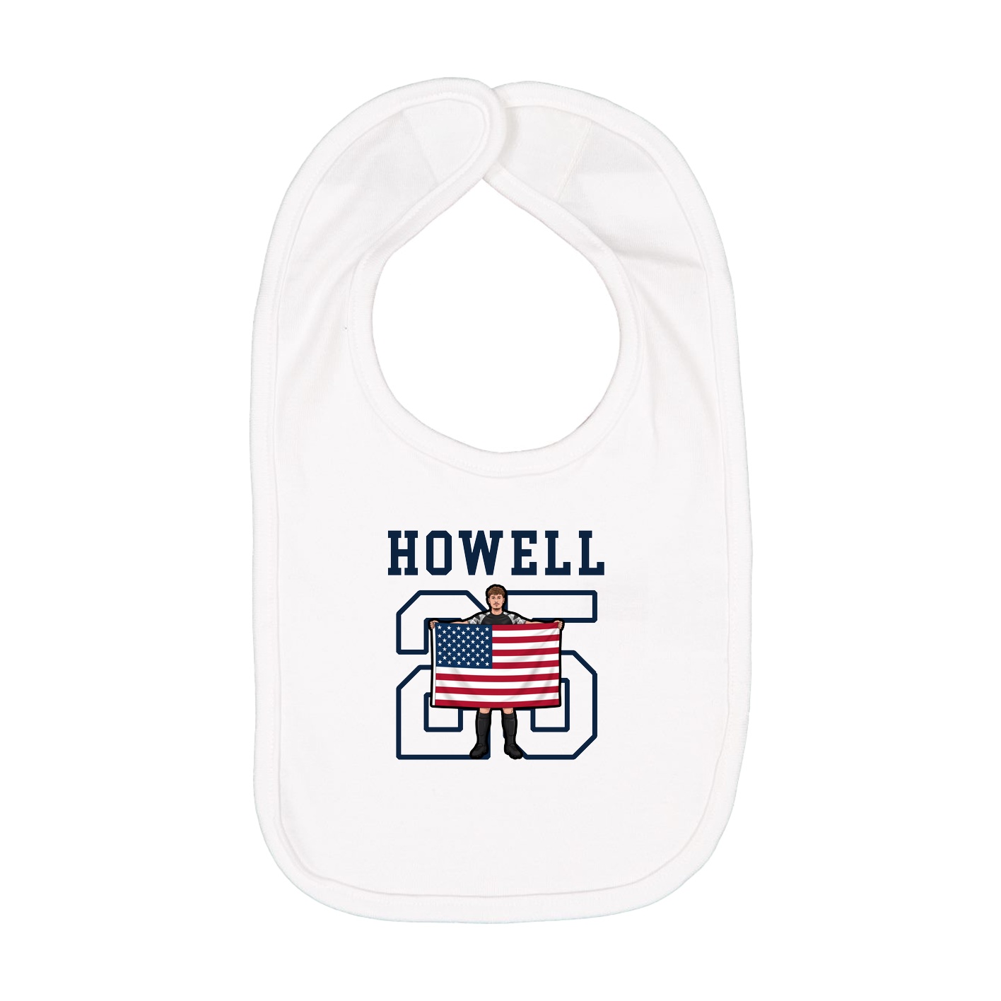 Infant Bib — Shirsey in White