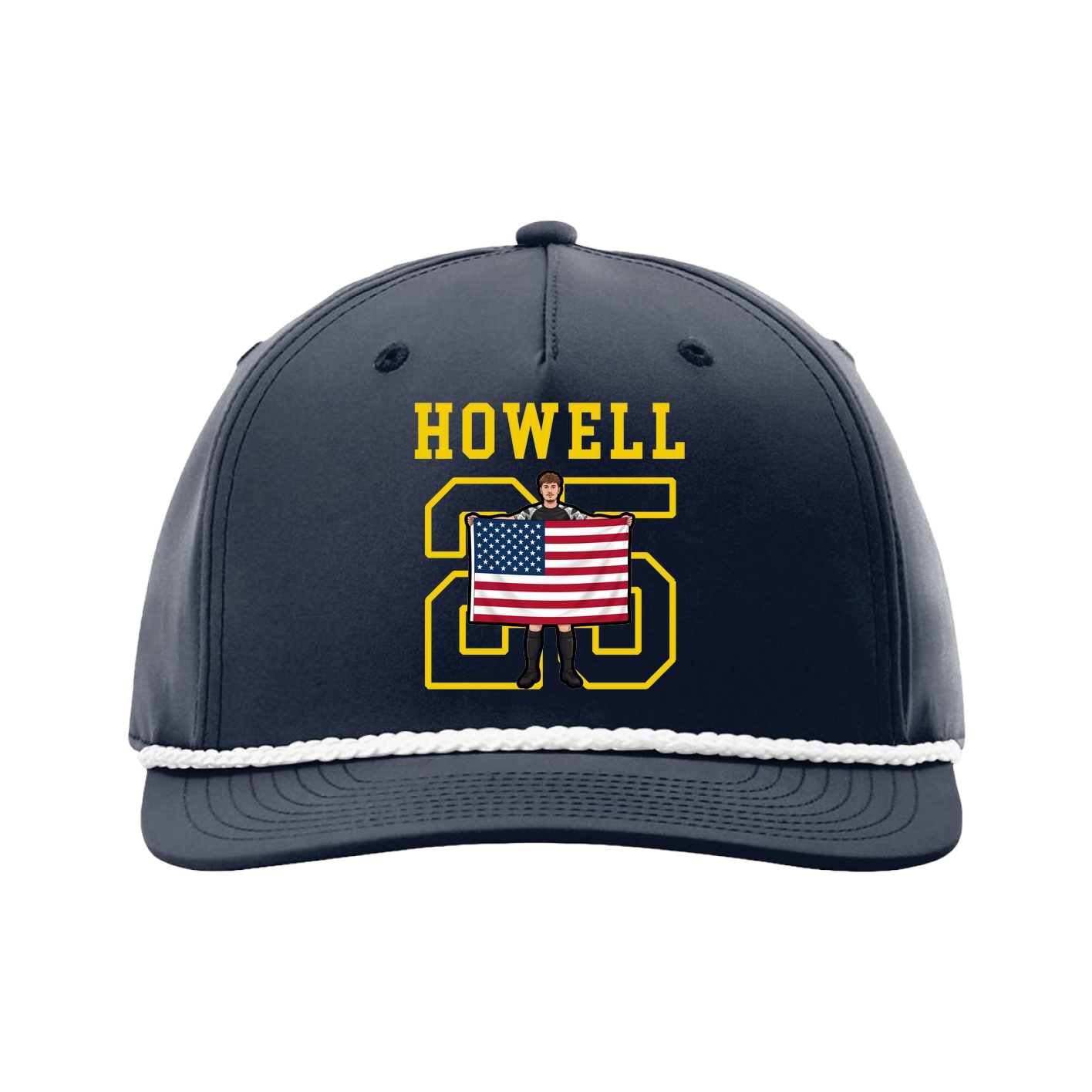 Five-Panel Classic Rope Cap — Shirsey in Navy