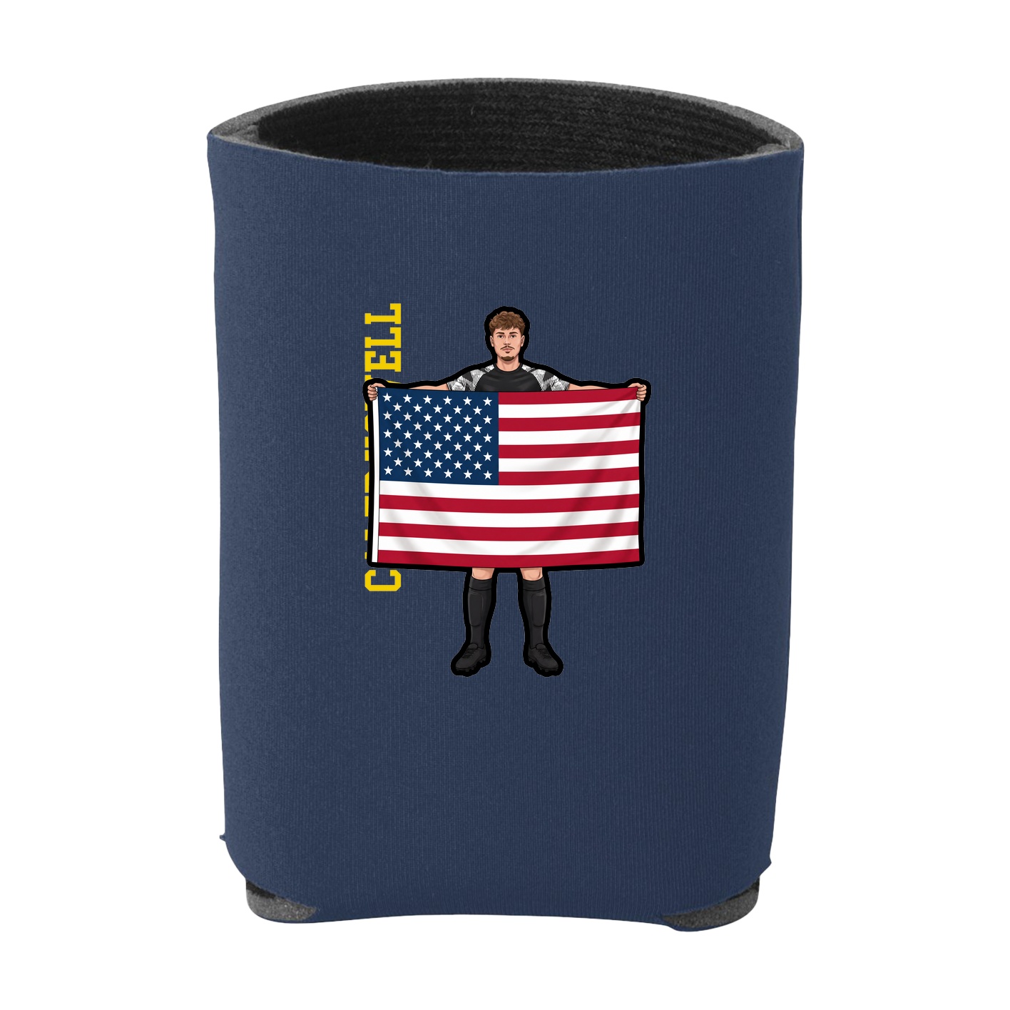 Can Holder — Name Vertical in Navy