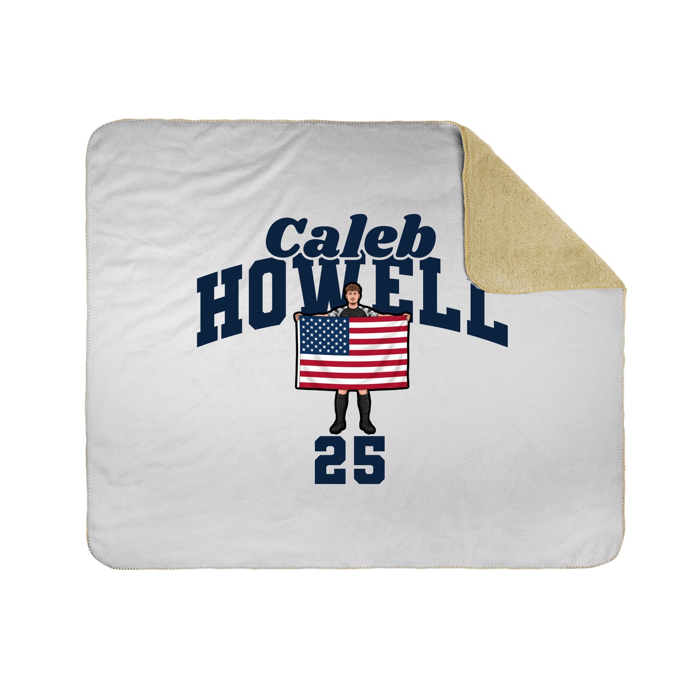 Throw Blanket — Signature Arch in White
