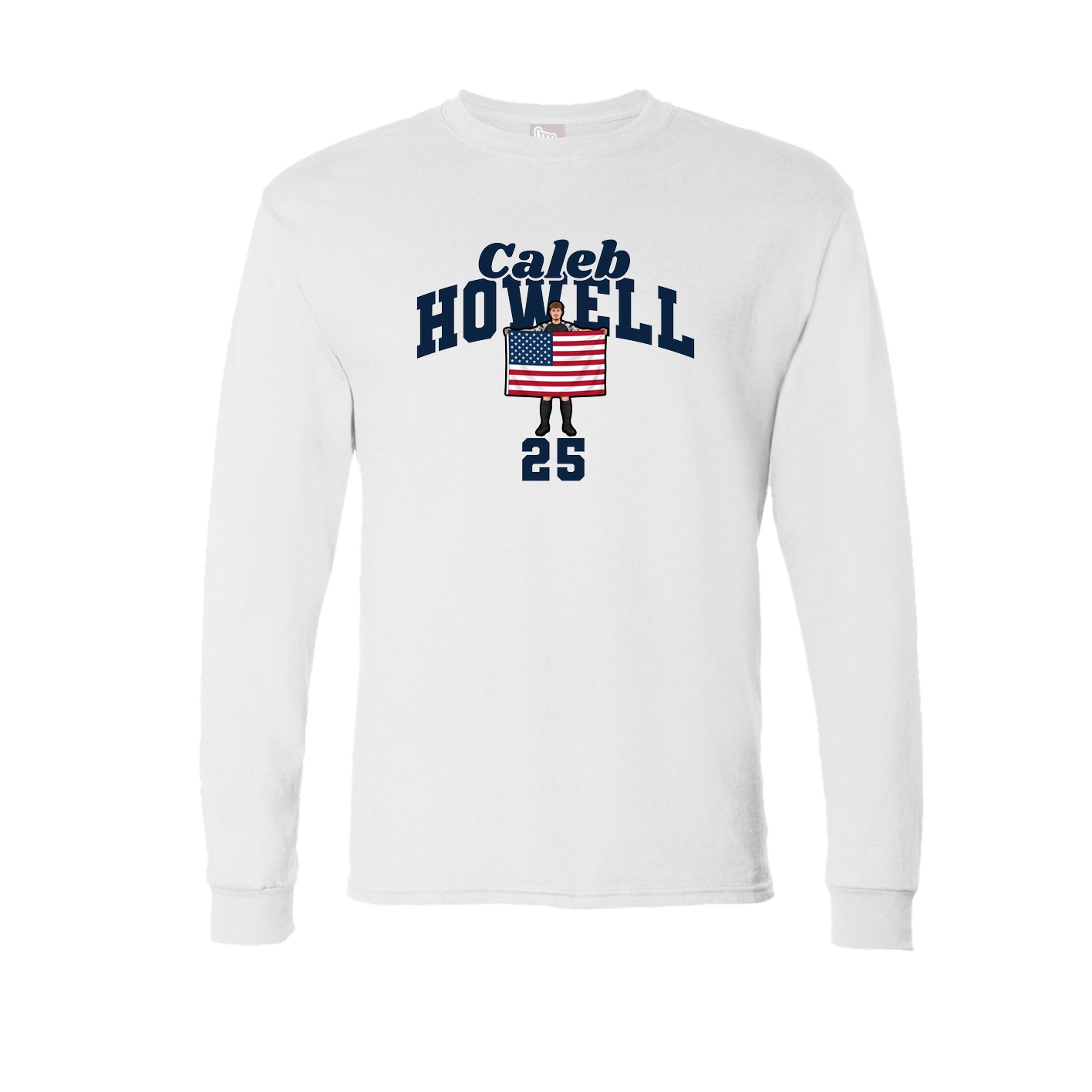 Long Sleeve Tee — Signature Arch in White