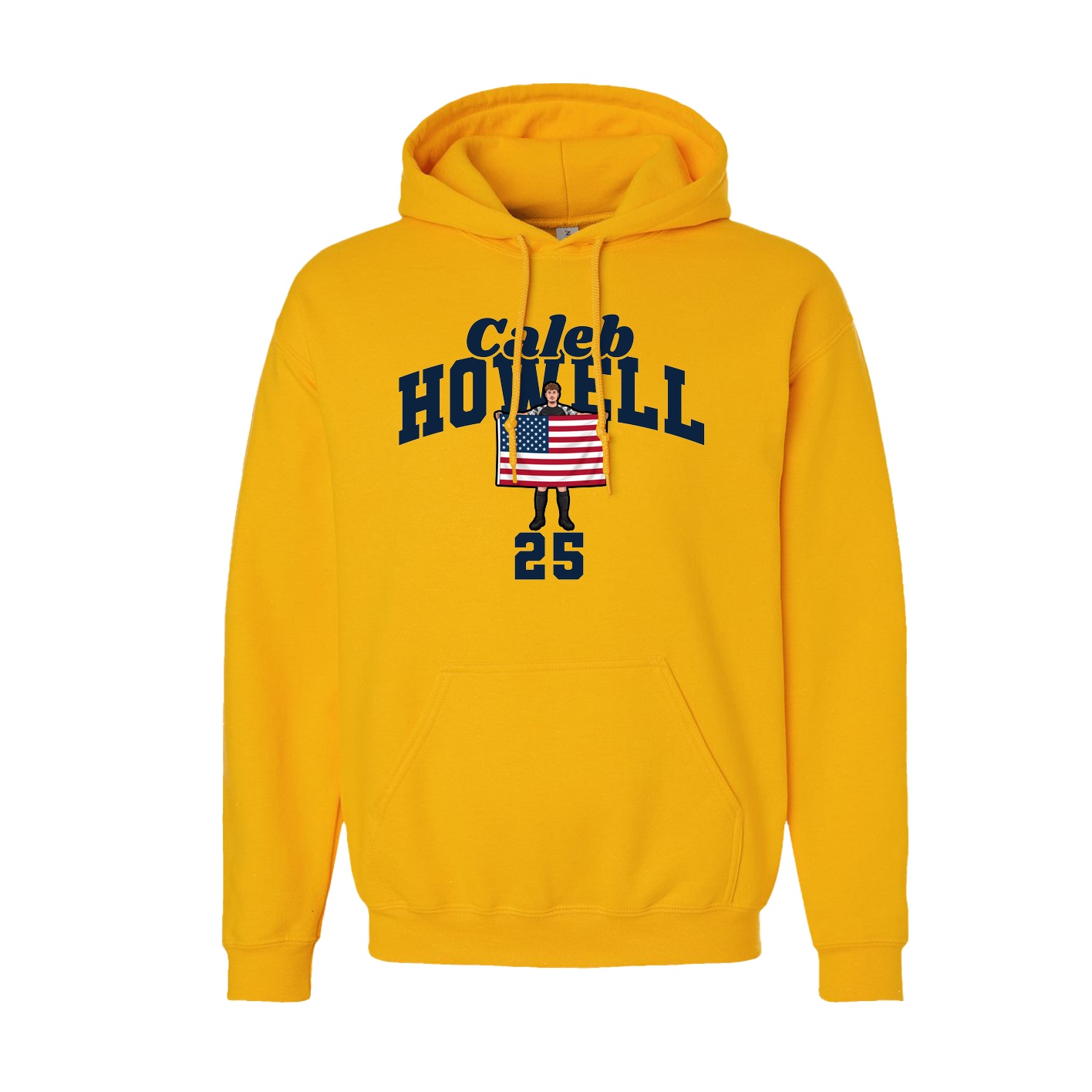 Hoodie — Signature Arch in Gold