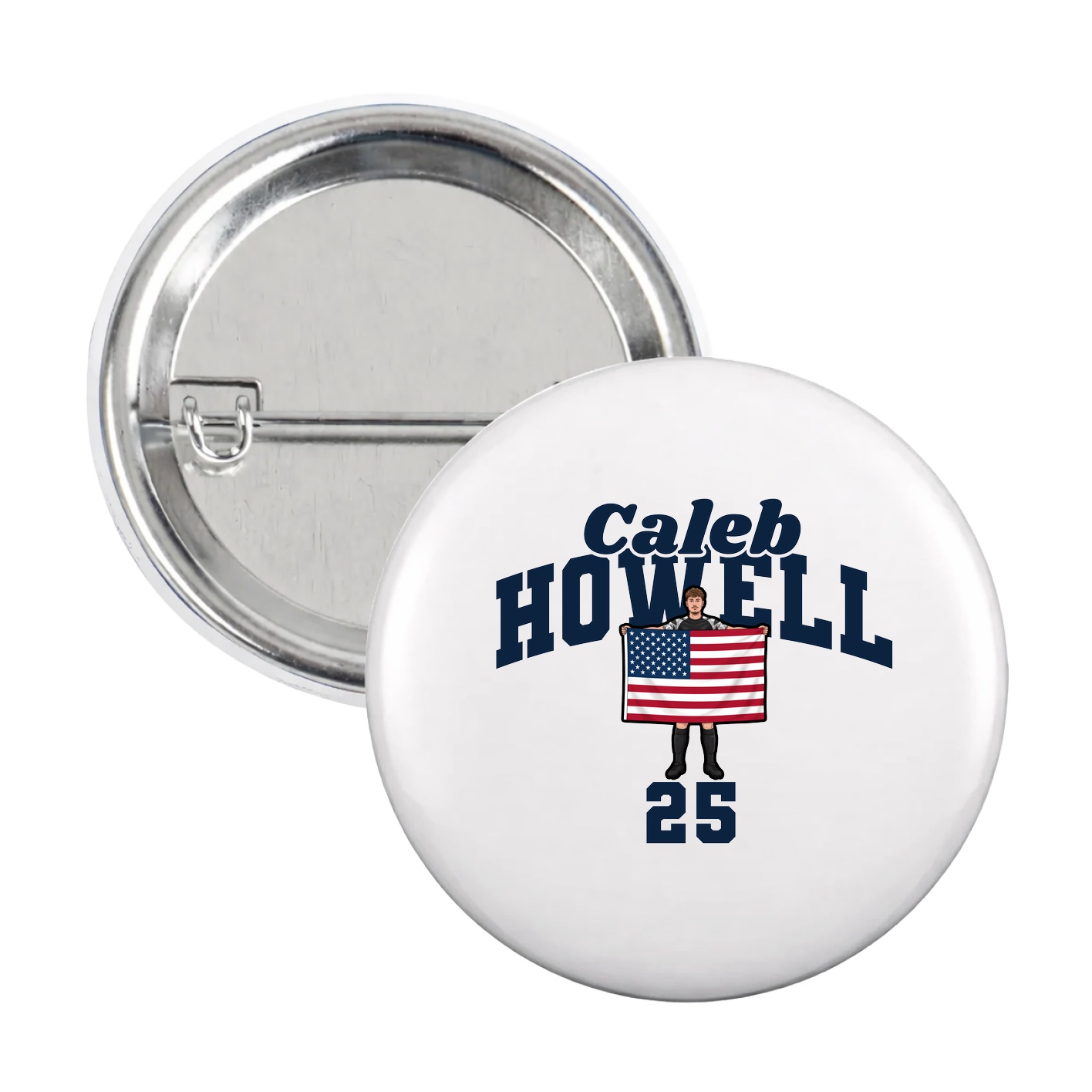 Game Day Button — Signature Arch in White
