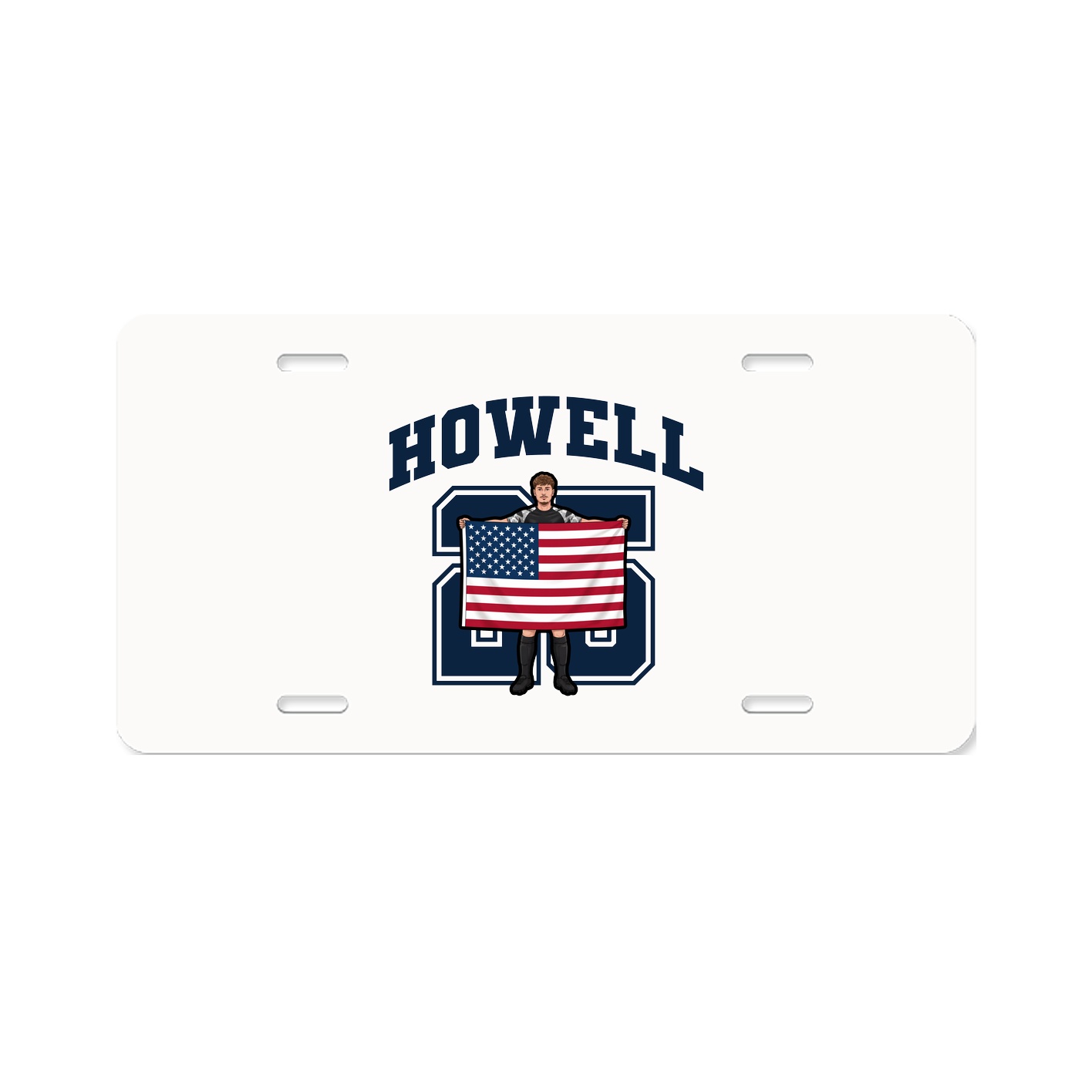 License Plate — Number in Classic