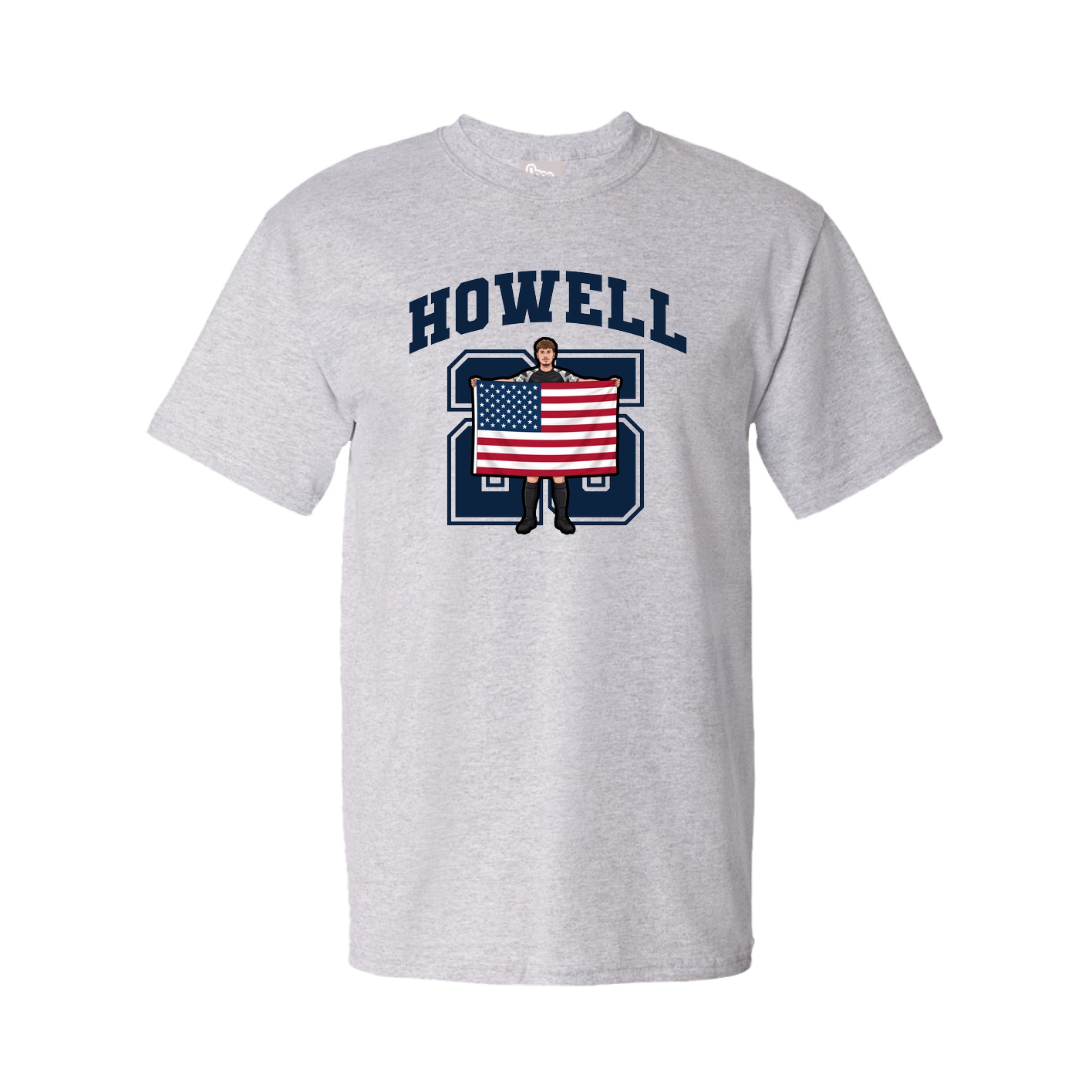 Youth Tee — Number in Grey