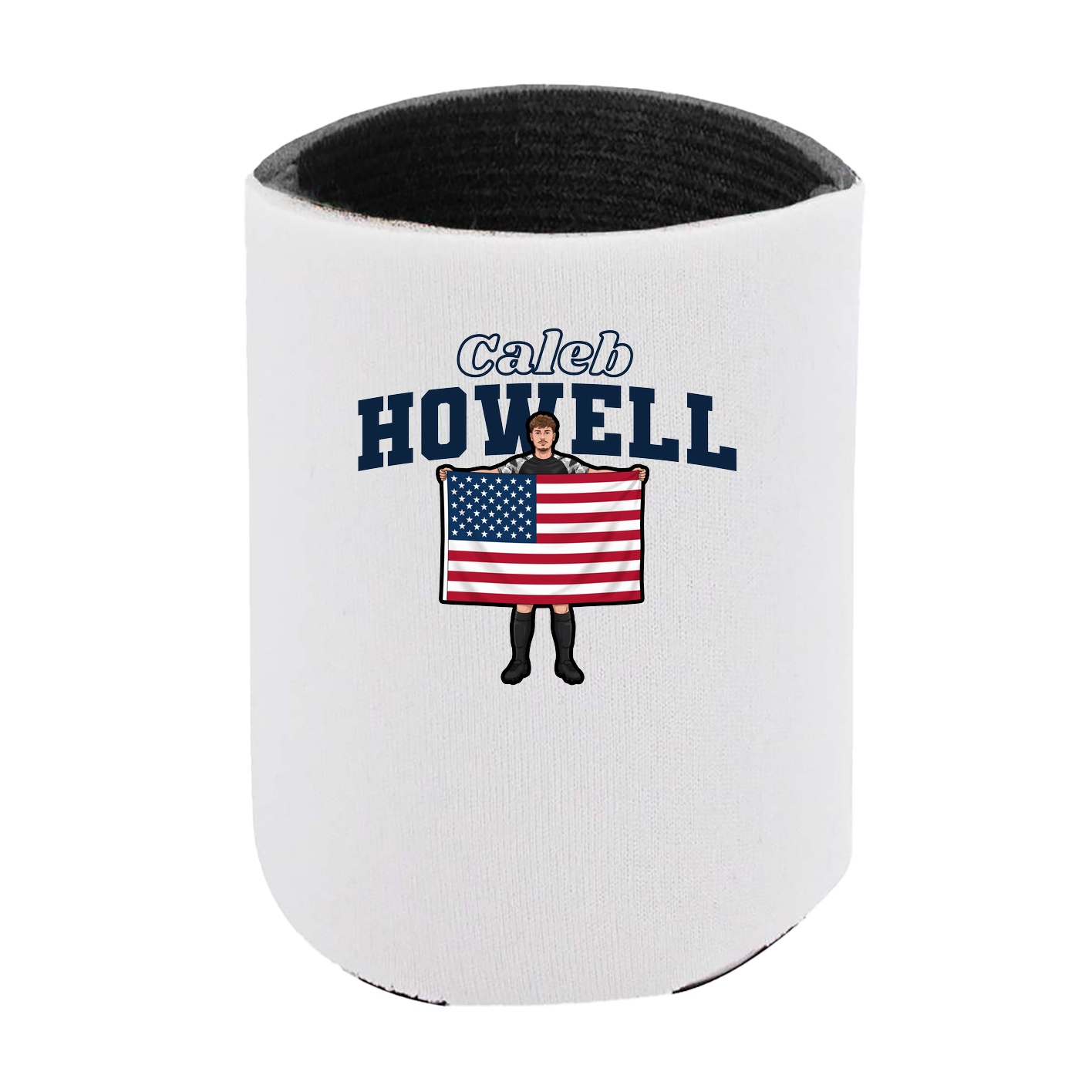 Can Holder — Name Arch in White
